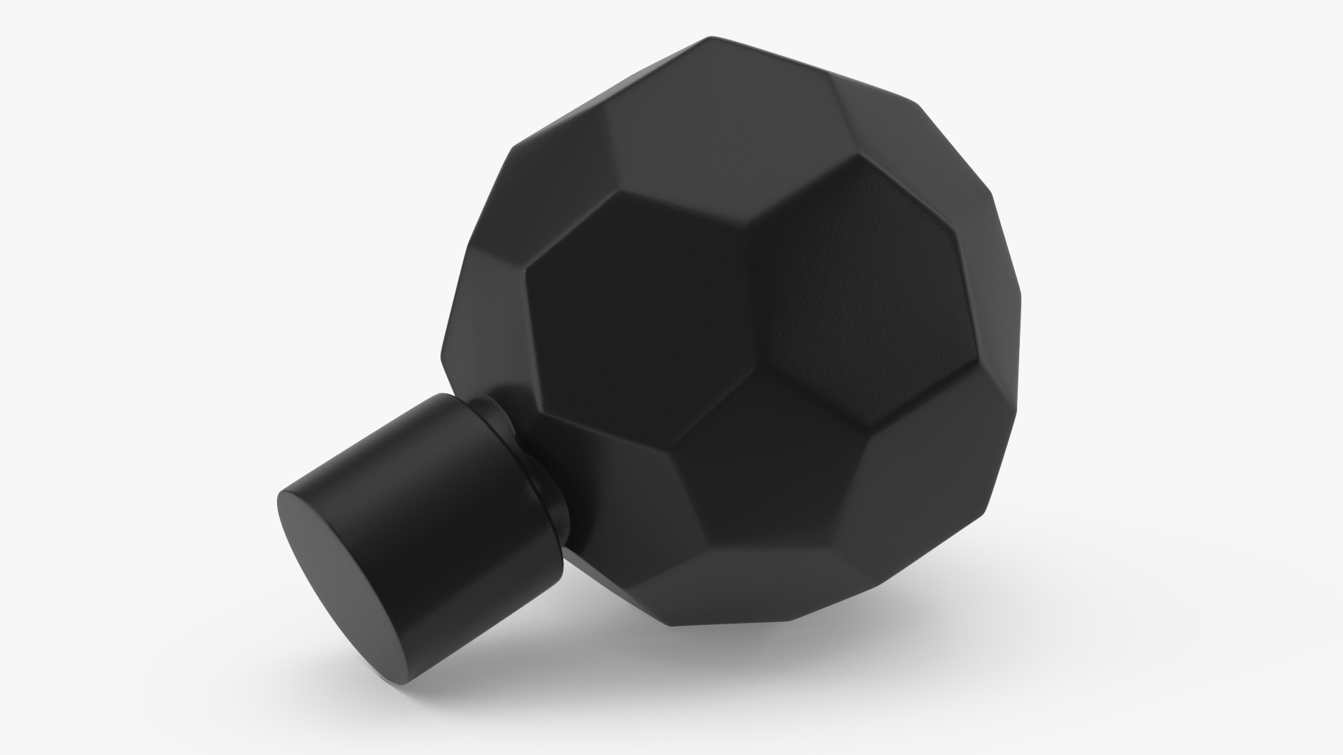 3D Kitchen Cabinet Handle Knob Spherical Black model