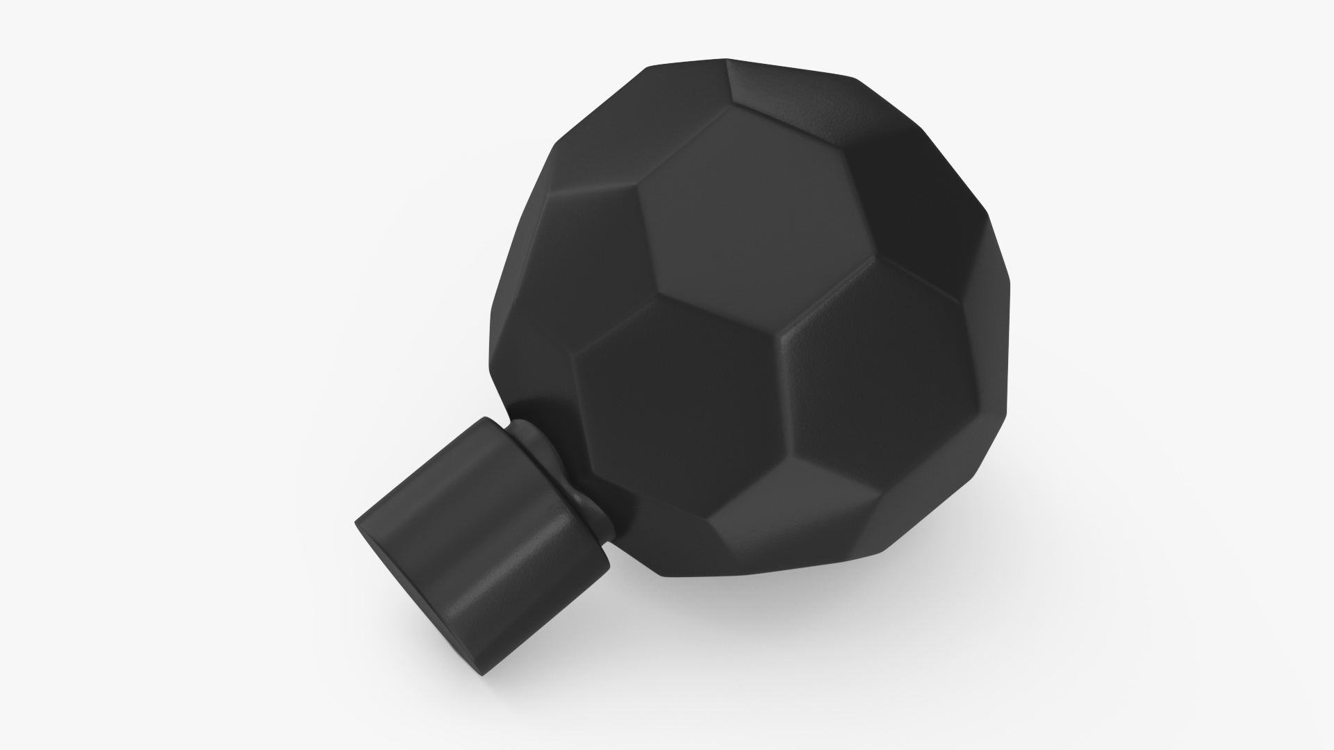 3D Kitchen Cabinet Handle Knob Spherical Black model
