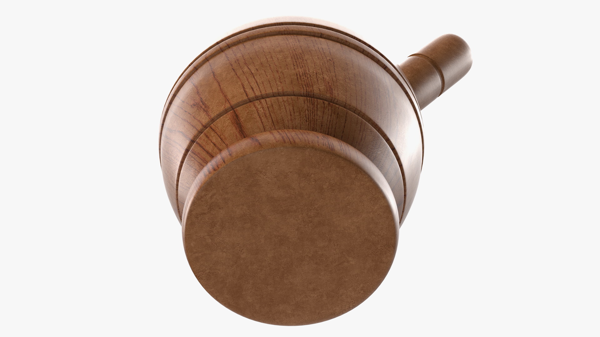 Wood Mortar and Pestle 3D
