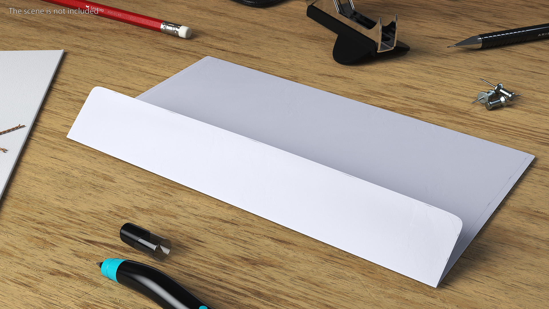 White DL Envelope 3D