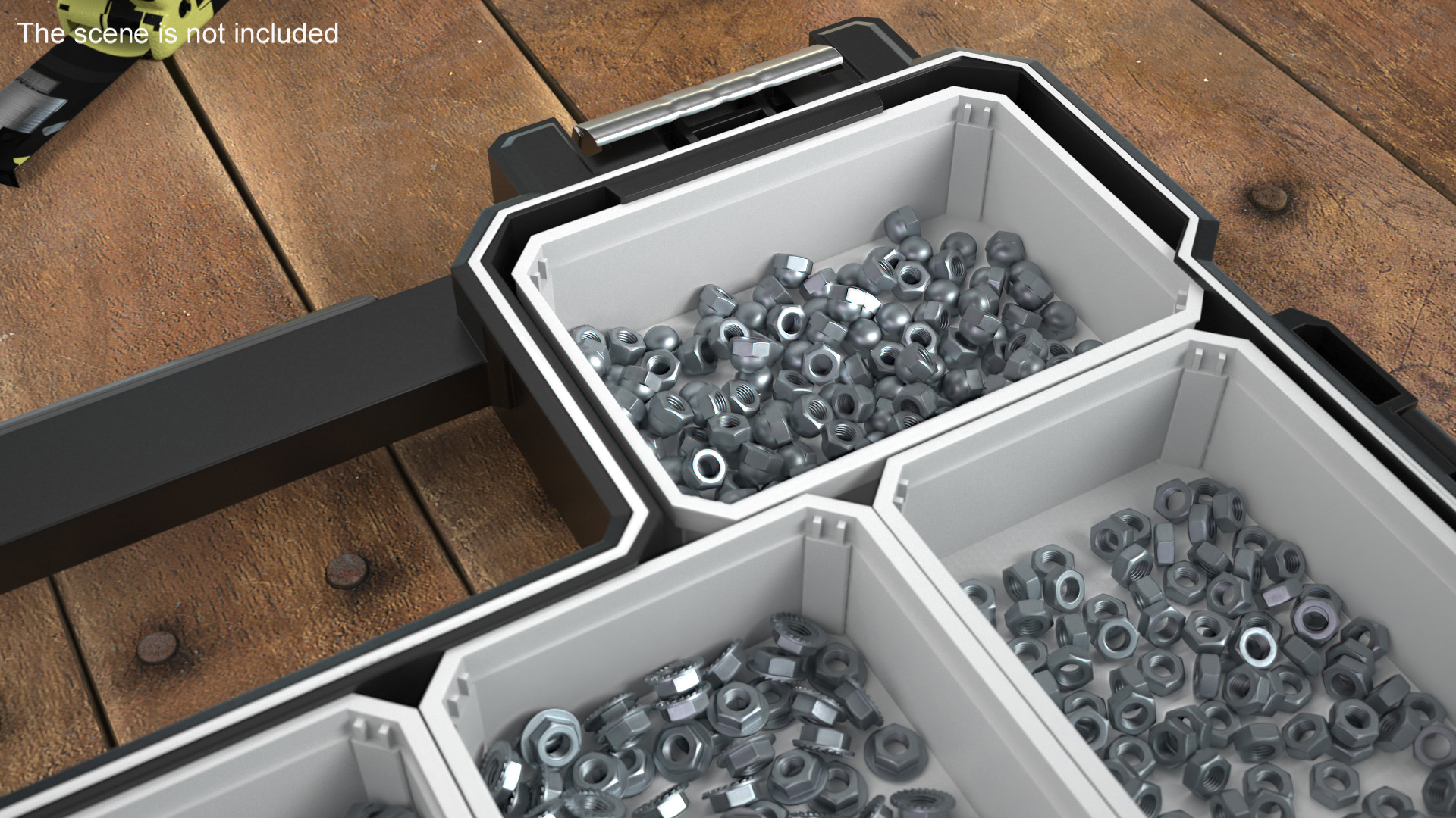 Zinc Steel Nuts Kit 3D model