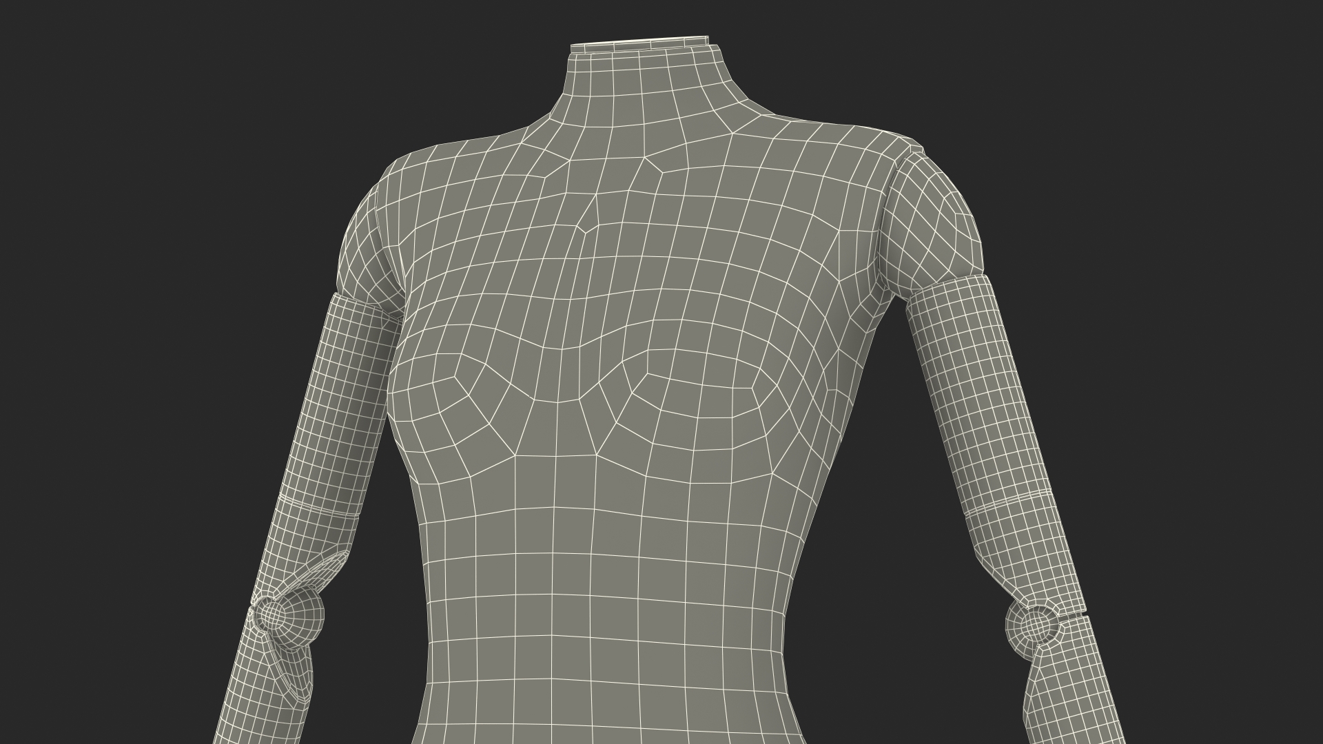 3D Female Flexible Half Body Mannequin Headless with Wooden Base
