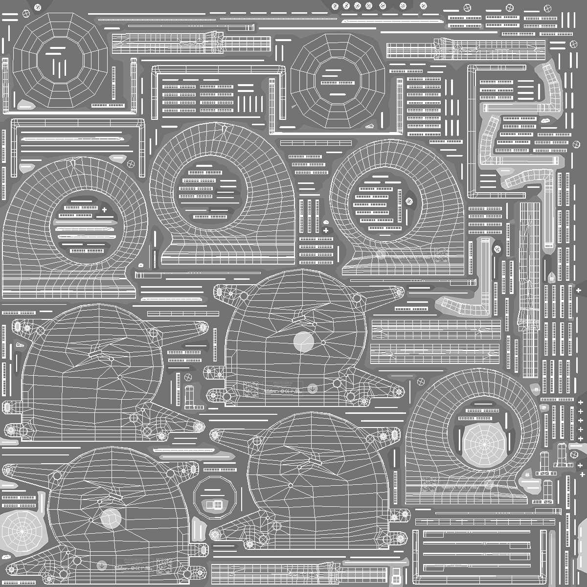 3D model Right and Left Fans of MacBook Pro 14 M2