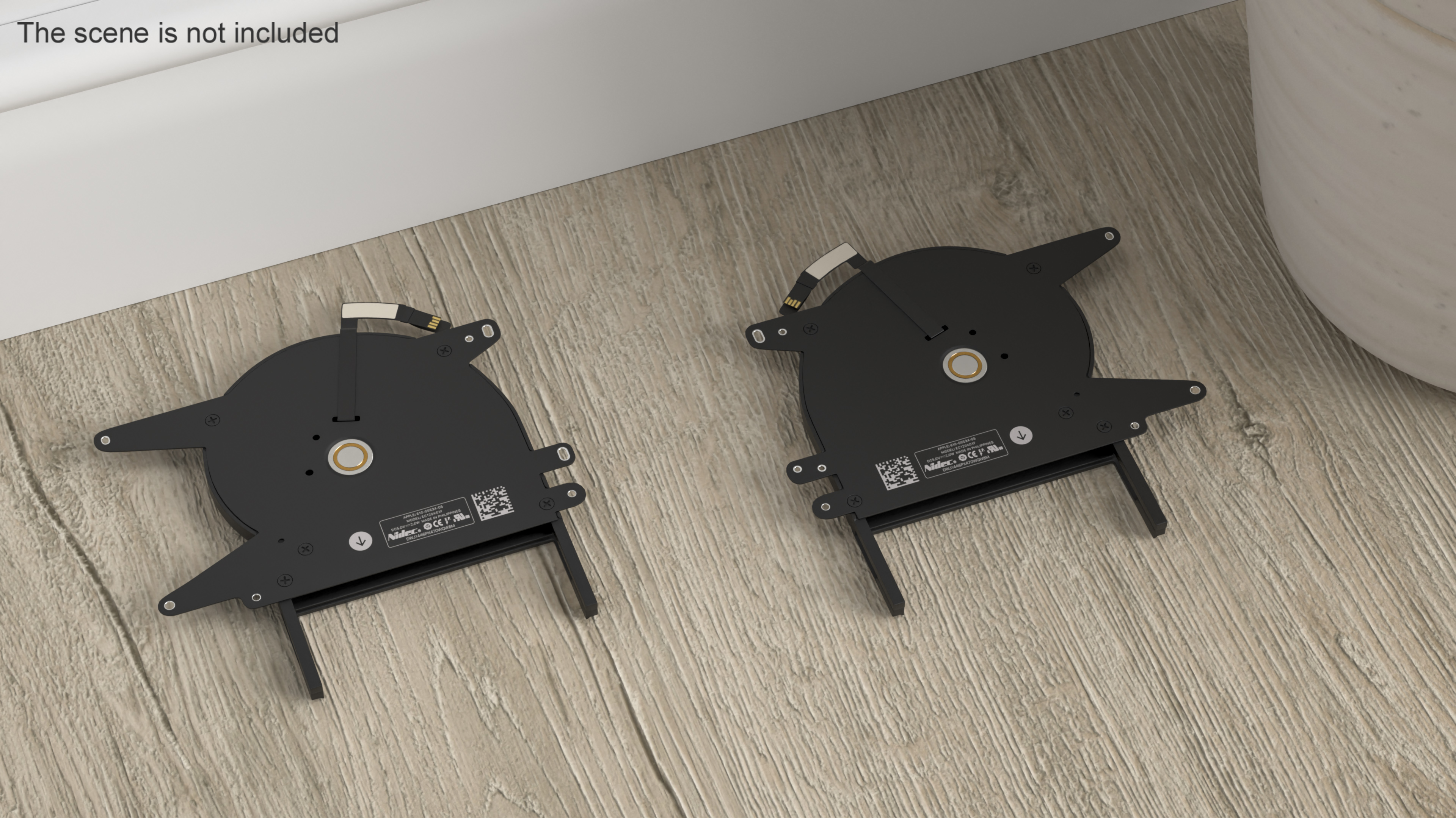 3D model Right and Left Fans of MacBook Pro 14 M2