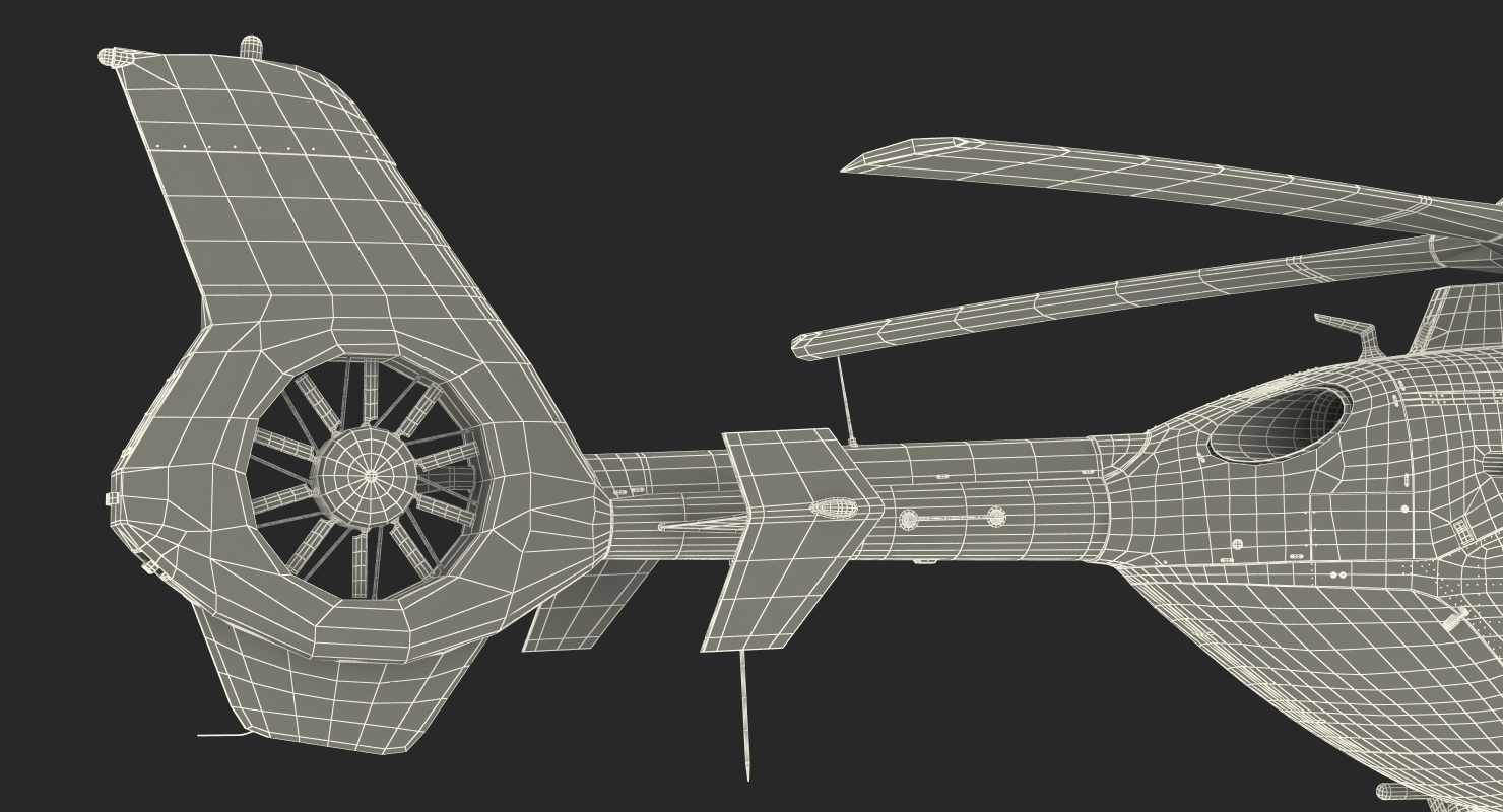Civil Helicopter Eurocopter EC 135 3D model
