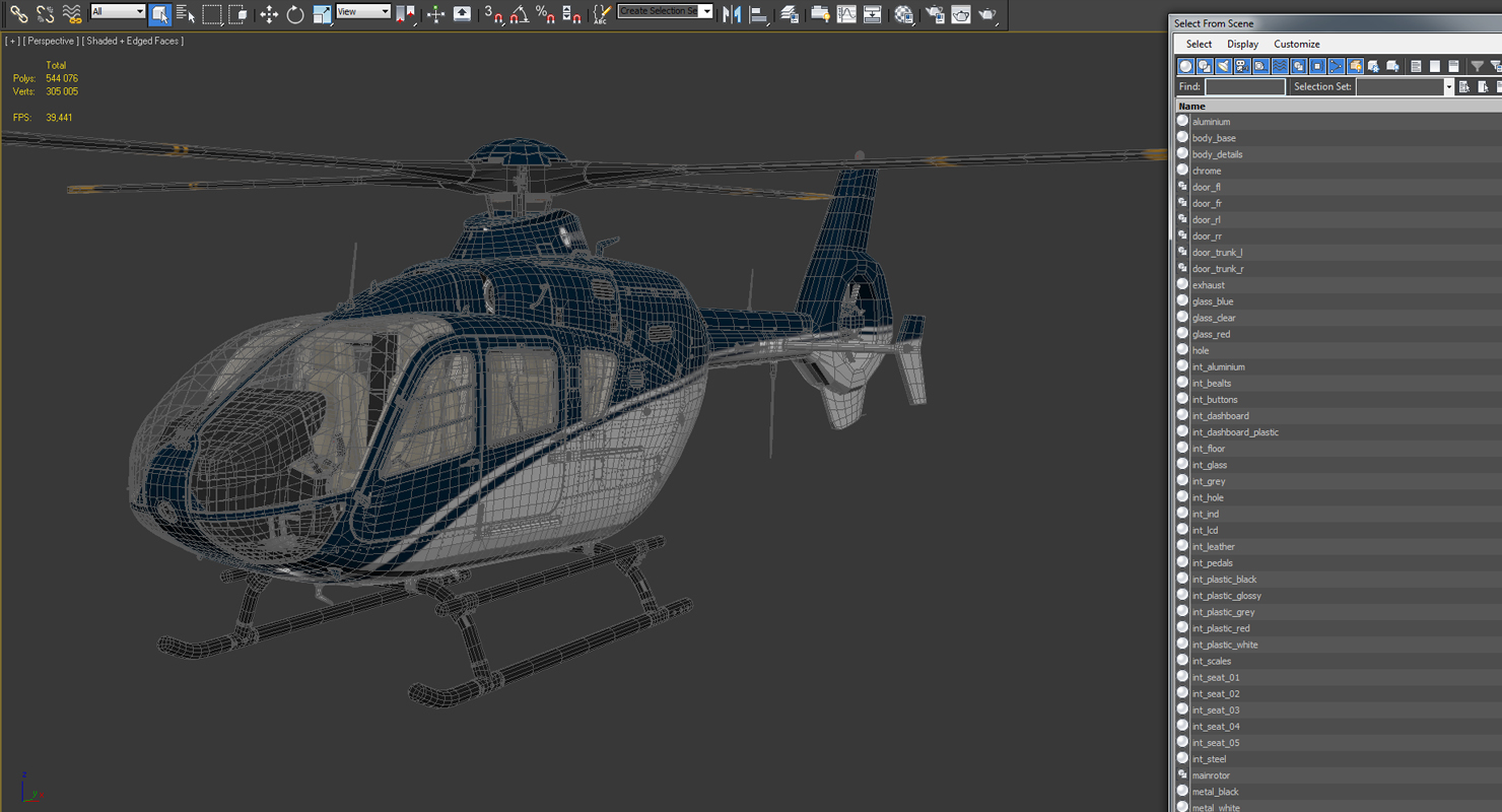 Civil Helicopter Eurocopter EC 135 3D model