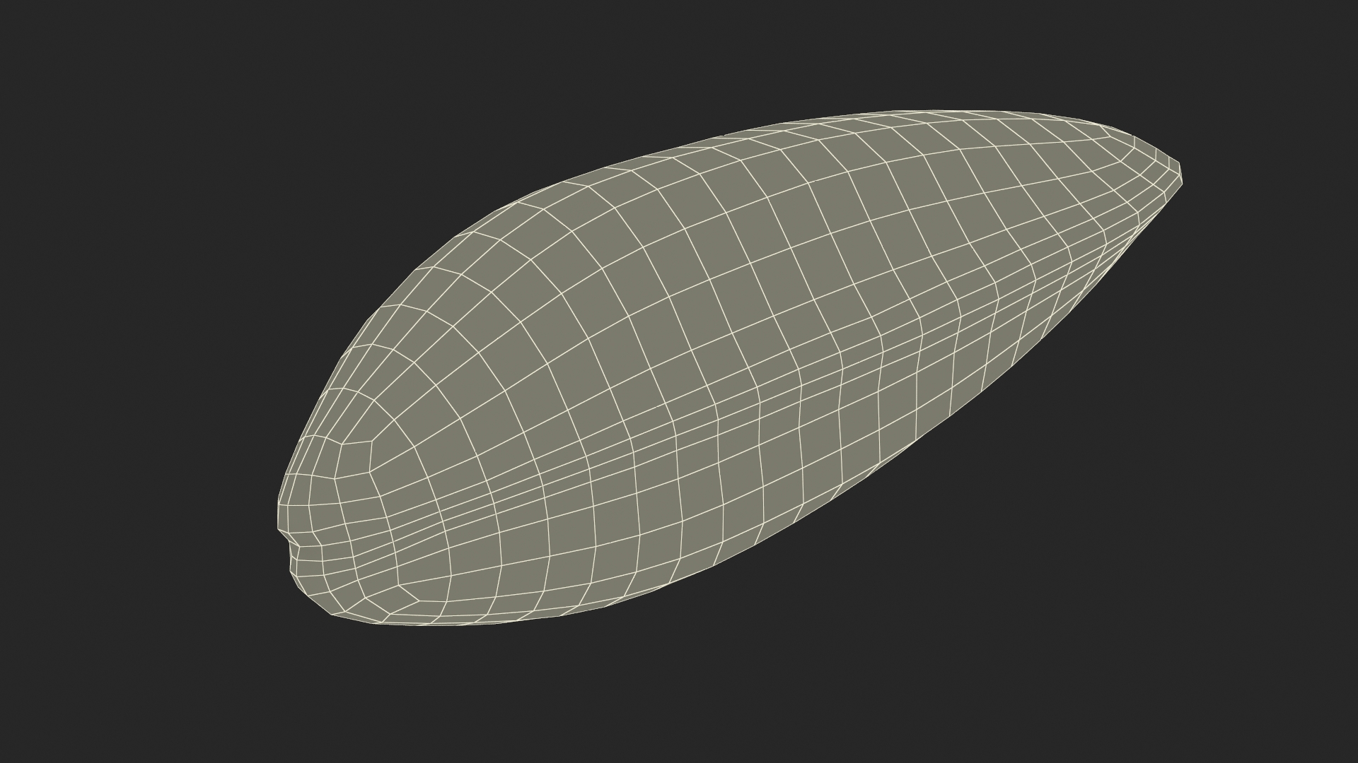 Closed Mussel Shell 3D model