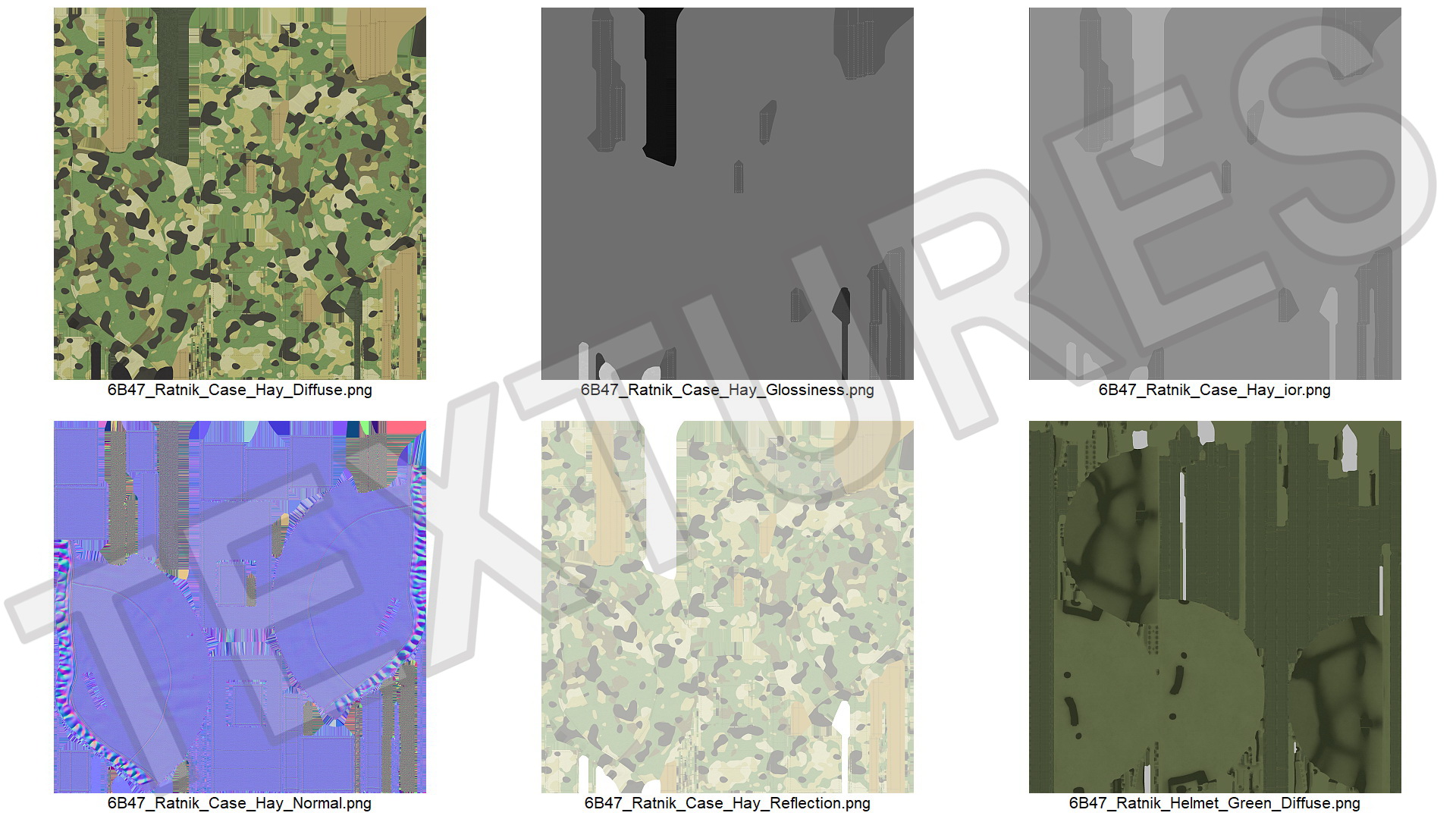 3D model Grass Case Green Helmet Ratnik