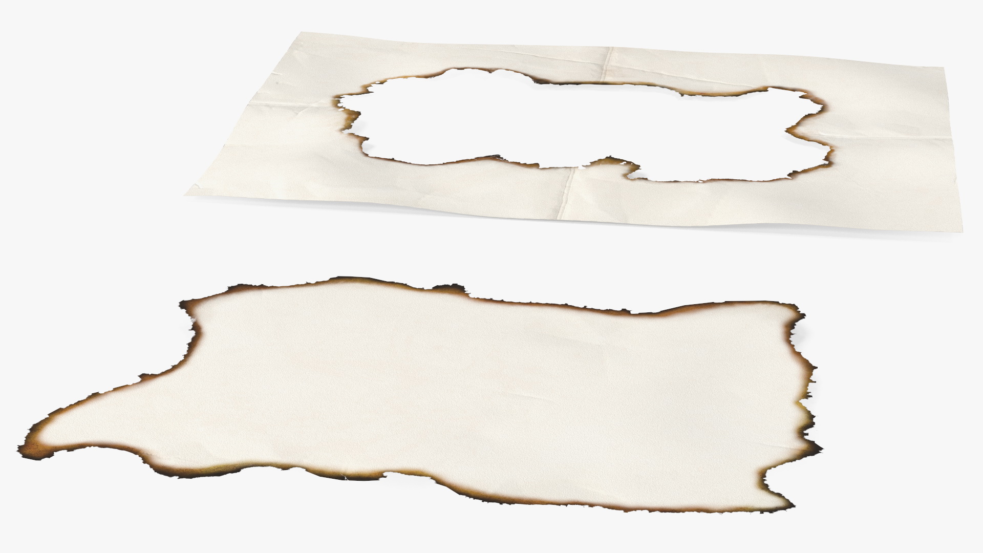 3D model Burnt Sheet of Paper