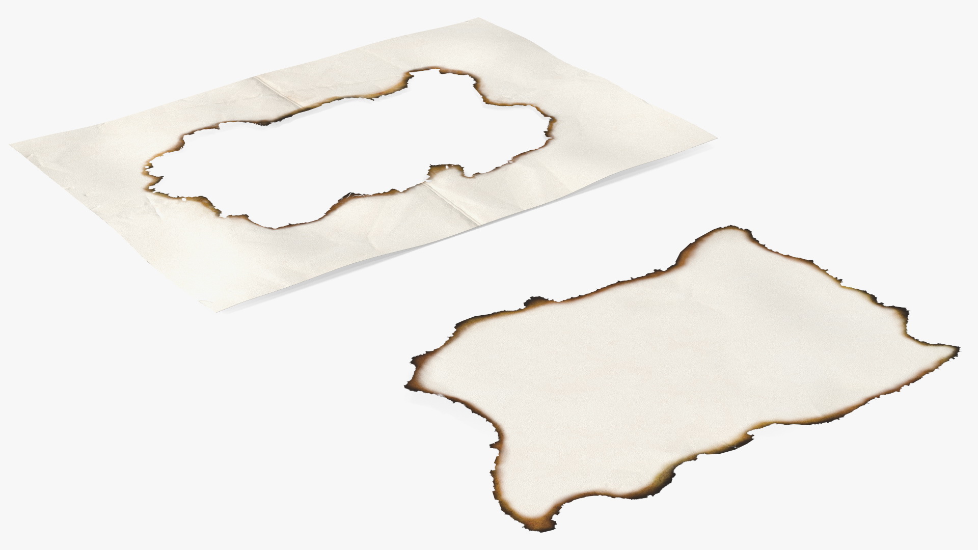 3D model Burnt Sheet of Paper