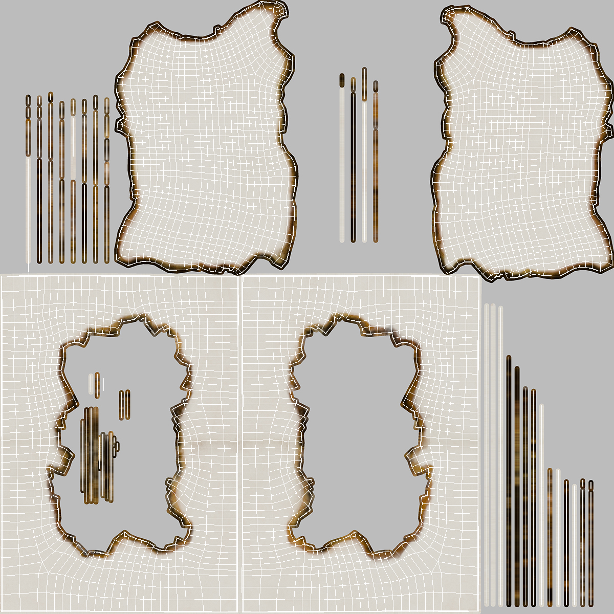 3D model Burnt Sheet of Paper