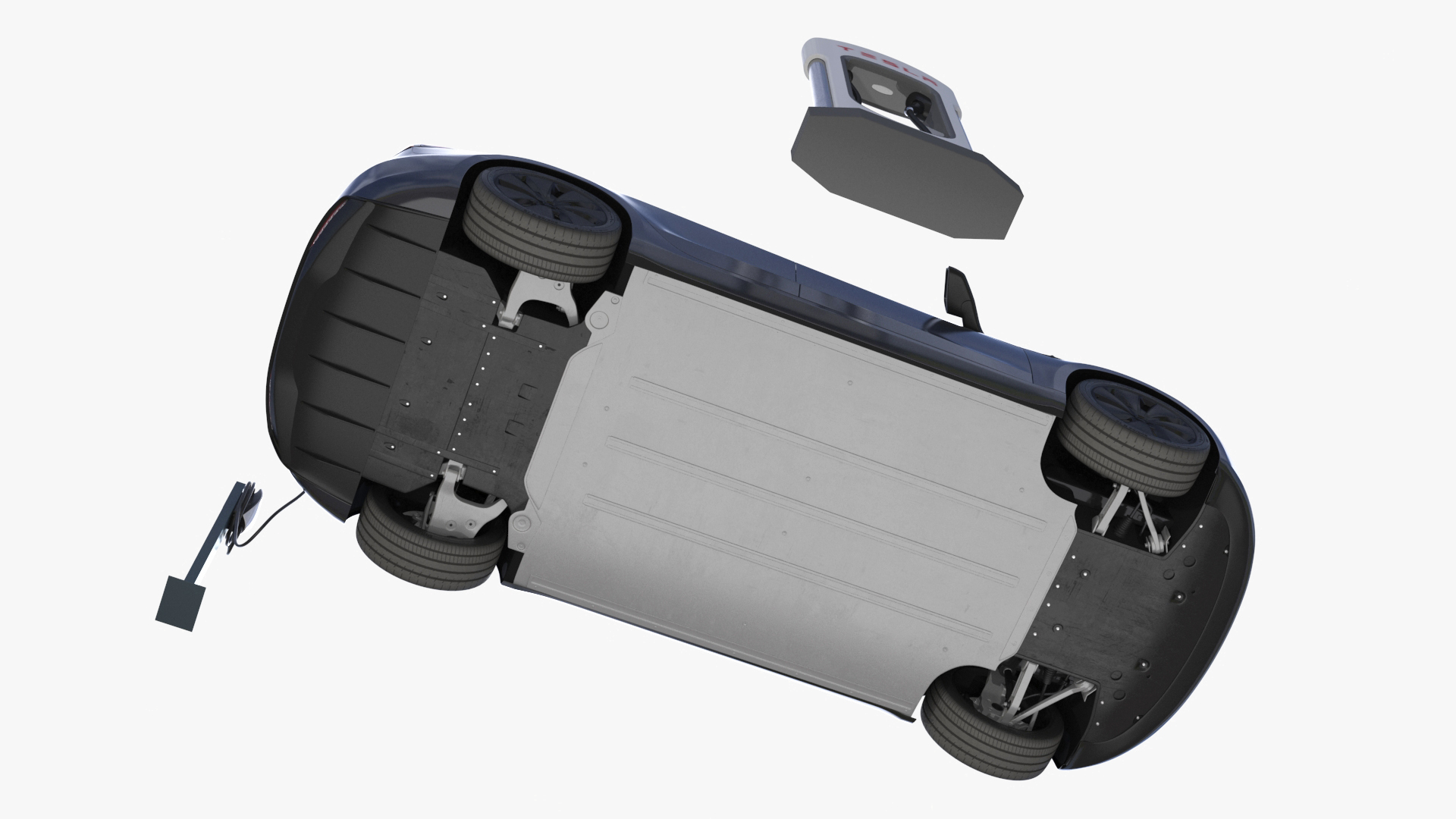 Tesla Model 3 2024 on Filling Station 3D