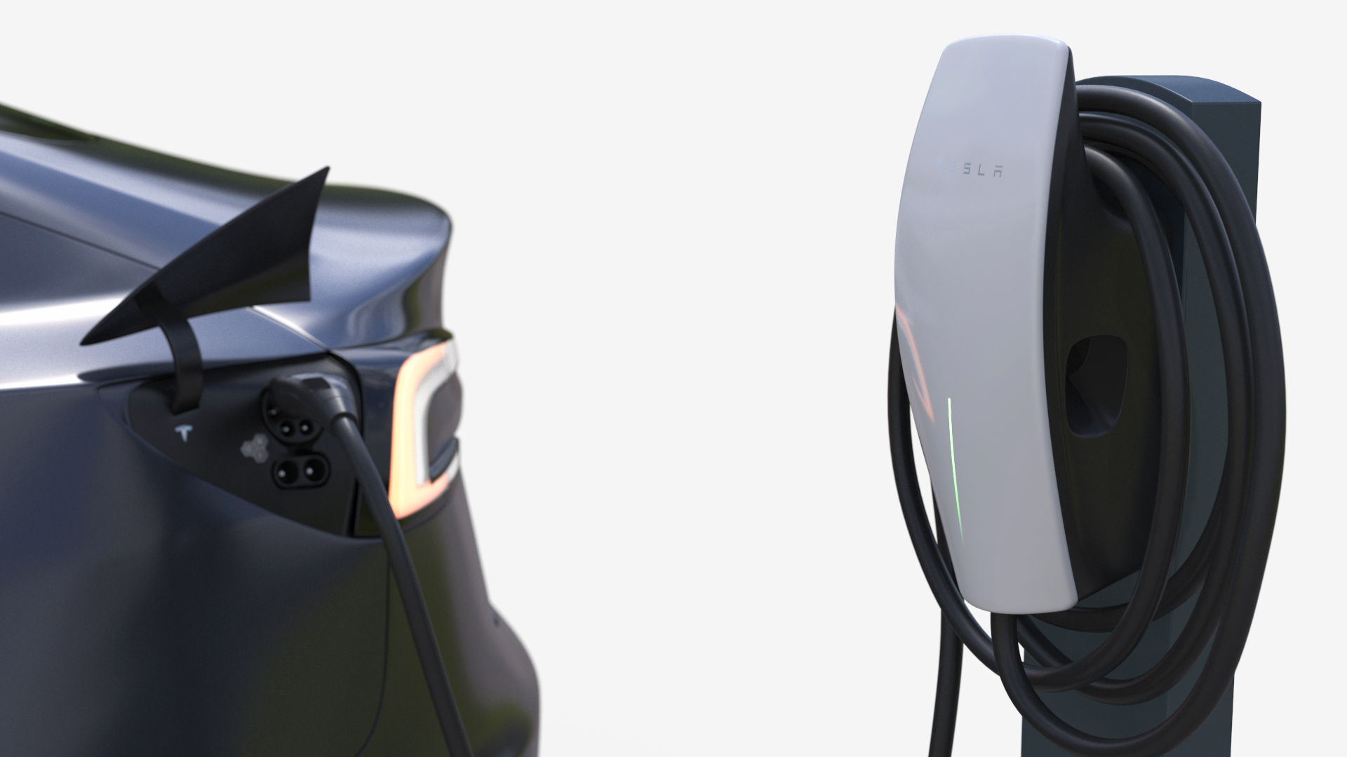 Tesla Model 3 2024 on Filling Station 3D