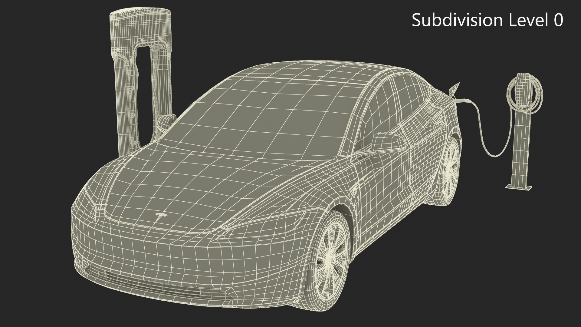 Tesla Model 3 2024 on Filling Station 3D