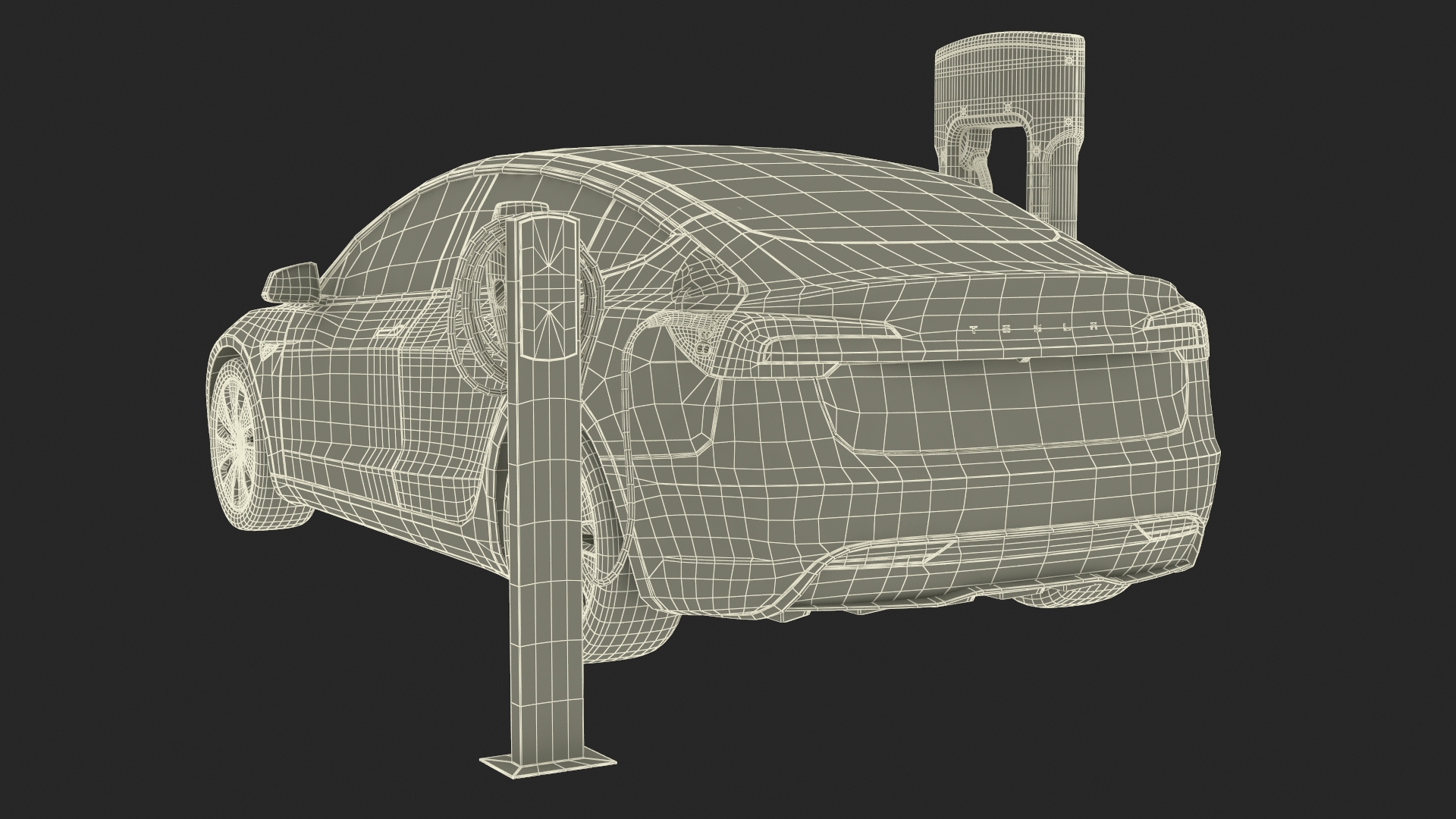 Tesla Model 3 2024 on Filling Station 3D
