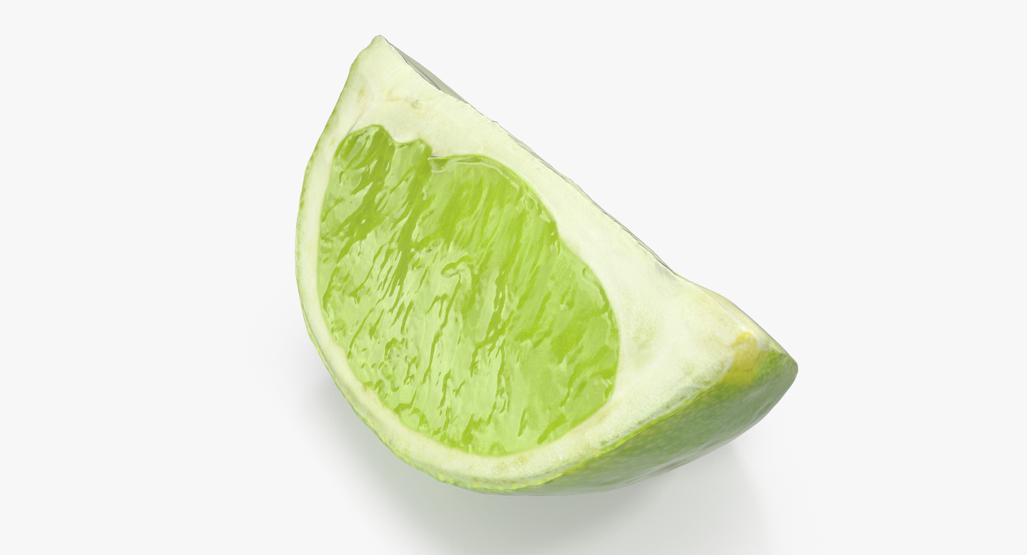 Lime Quarter 3D