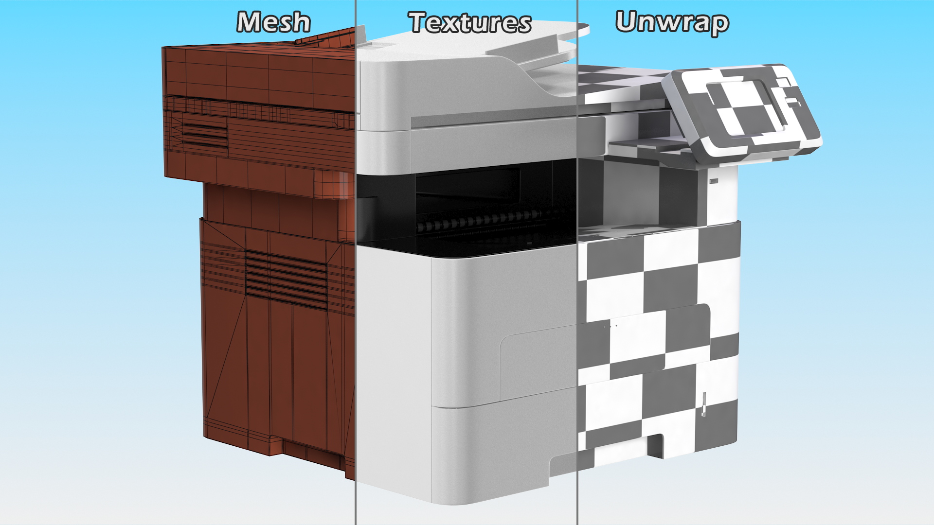 3D Multifunction Laser Printer Power ON