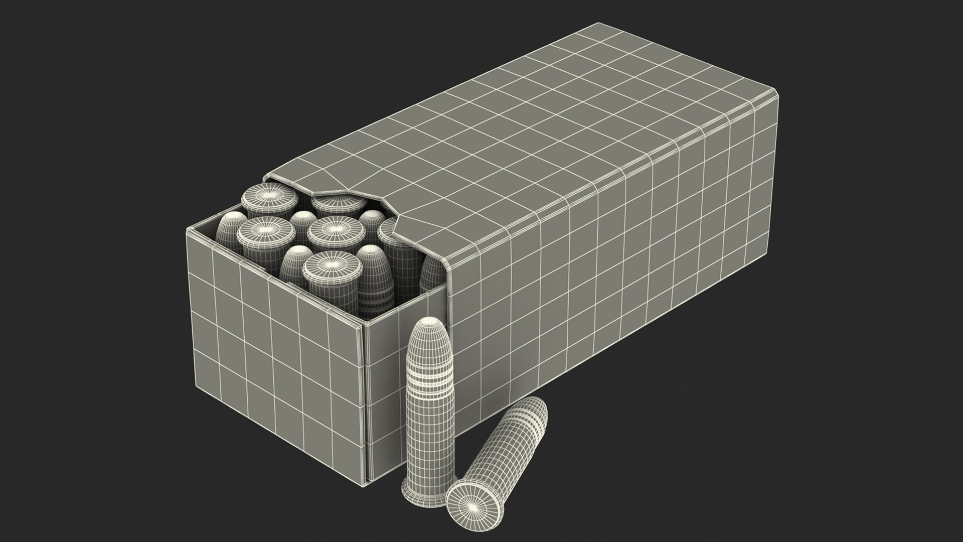 Remington .22 Long Rifle Ammunition Box 3D model