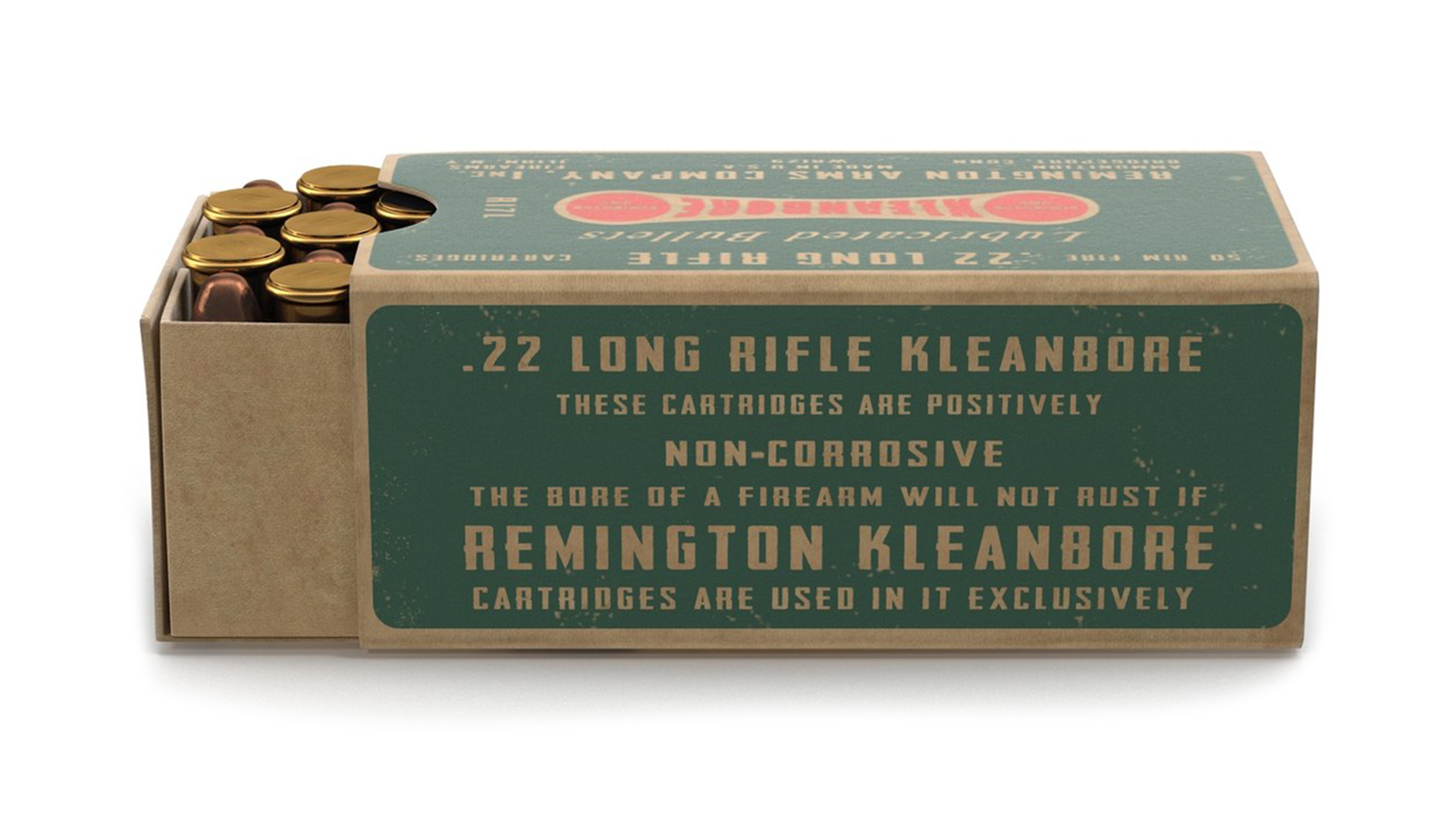 Remington .22 Long Rifle Ammunition Box 3D model