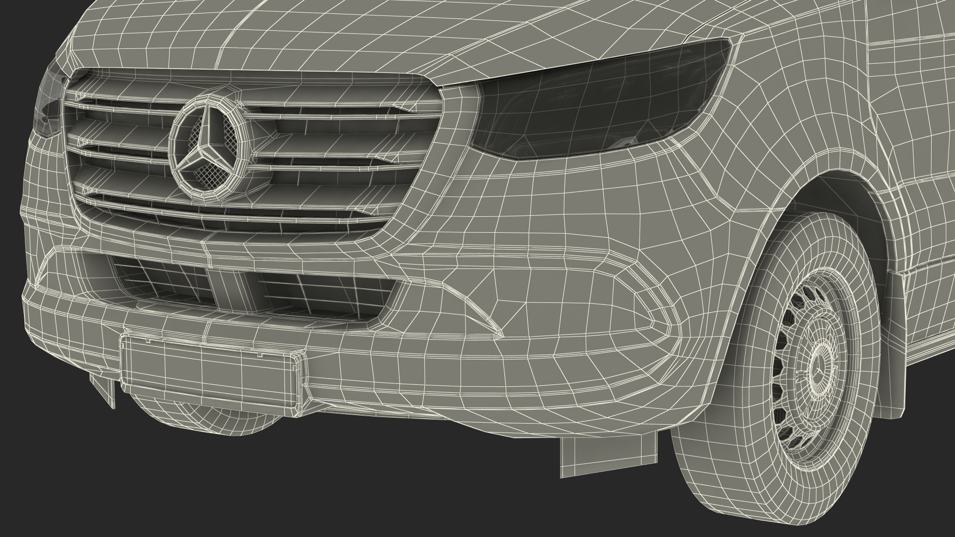 3D Mercedes Sprinter Tourer 319 model