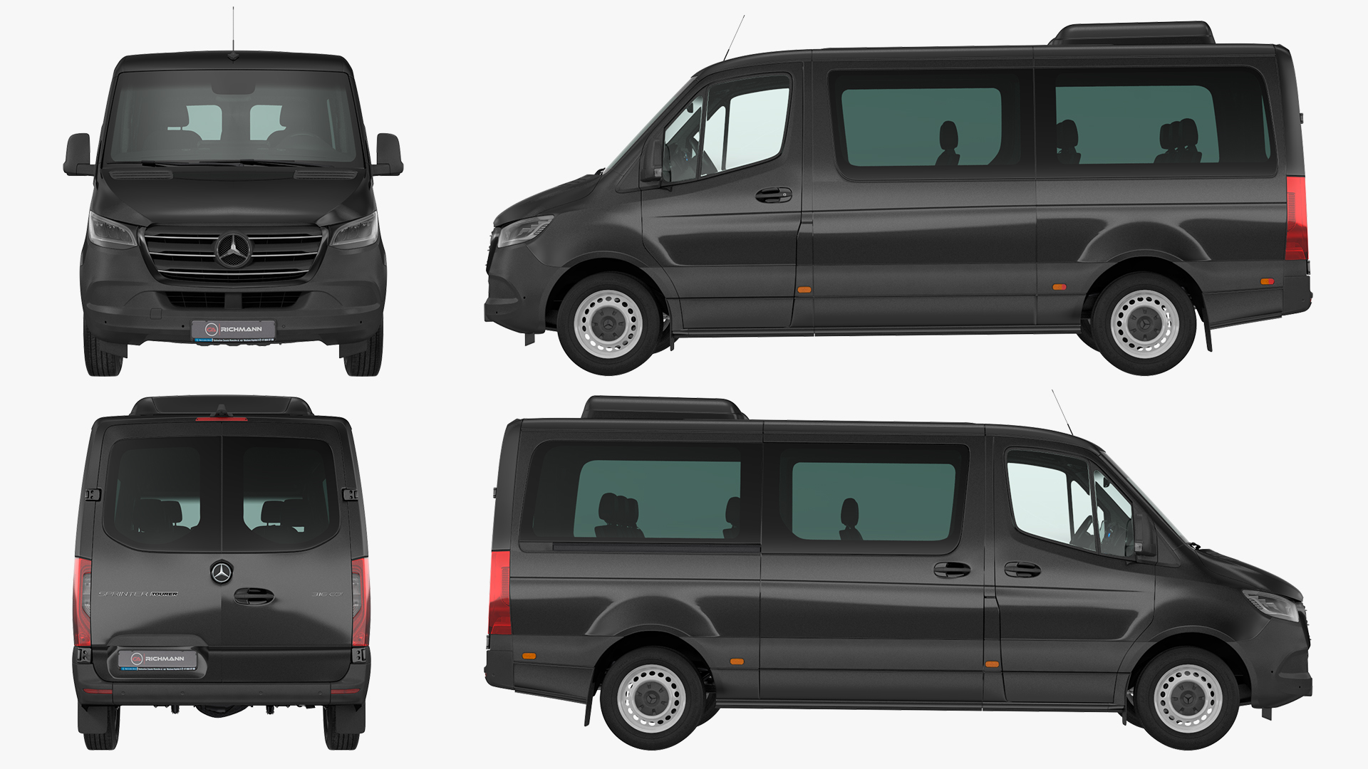 3D Mercedes Sprinter Tourer 319 model