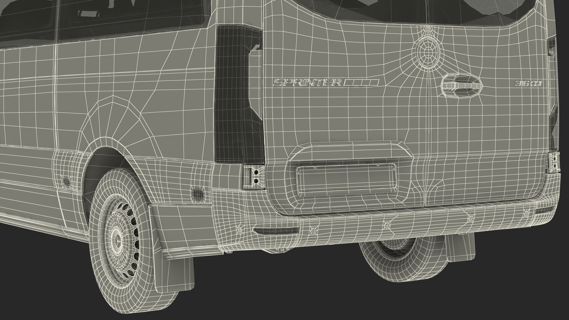 3D Mercedes Sprinter Tourer 319 model