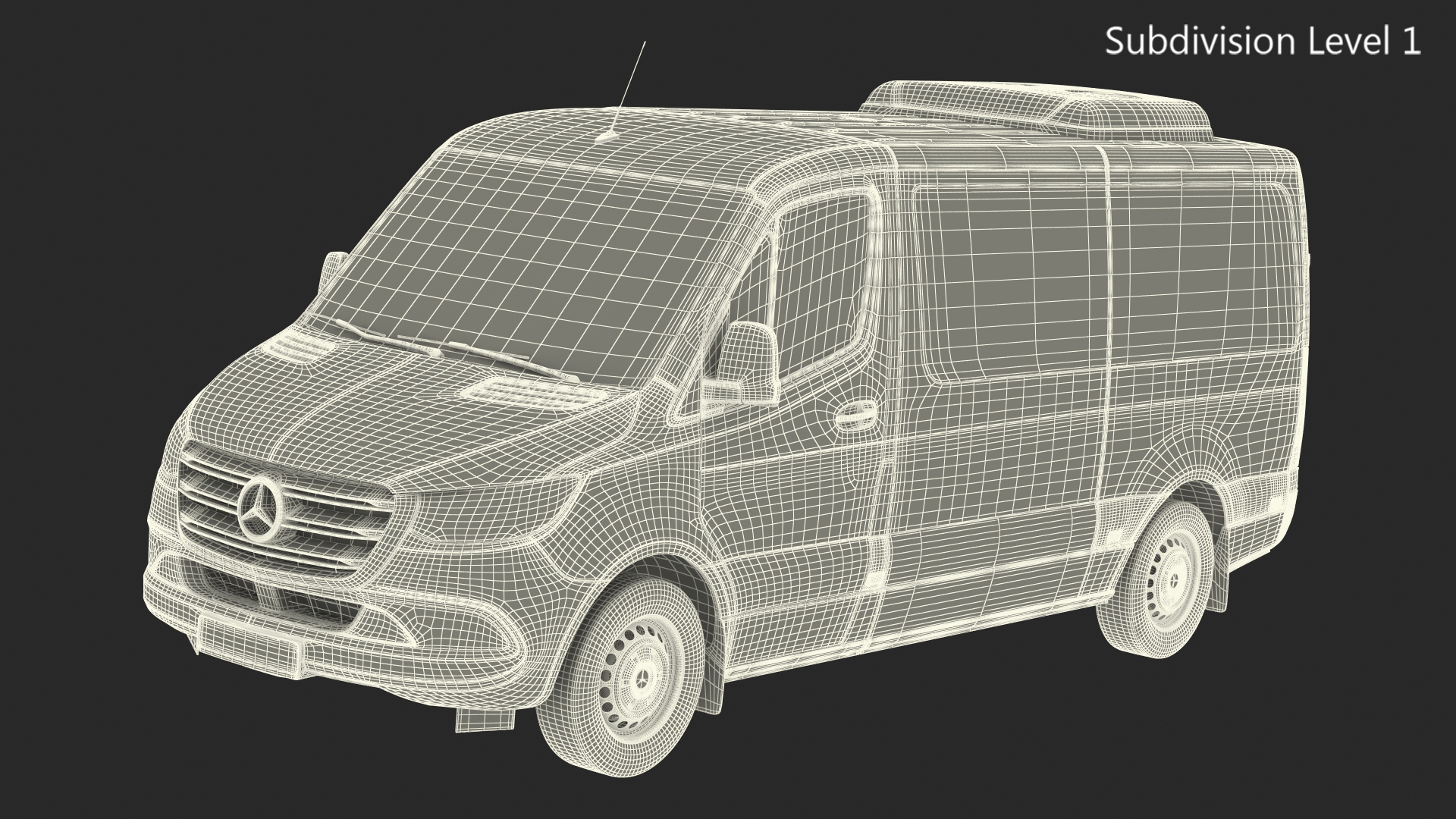 3D Mercedes Sprinter Tourer 319 model