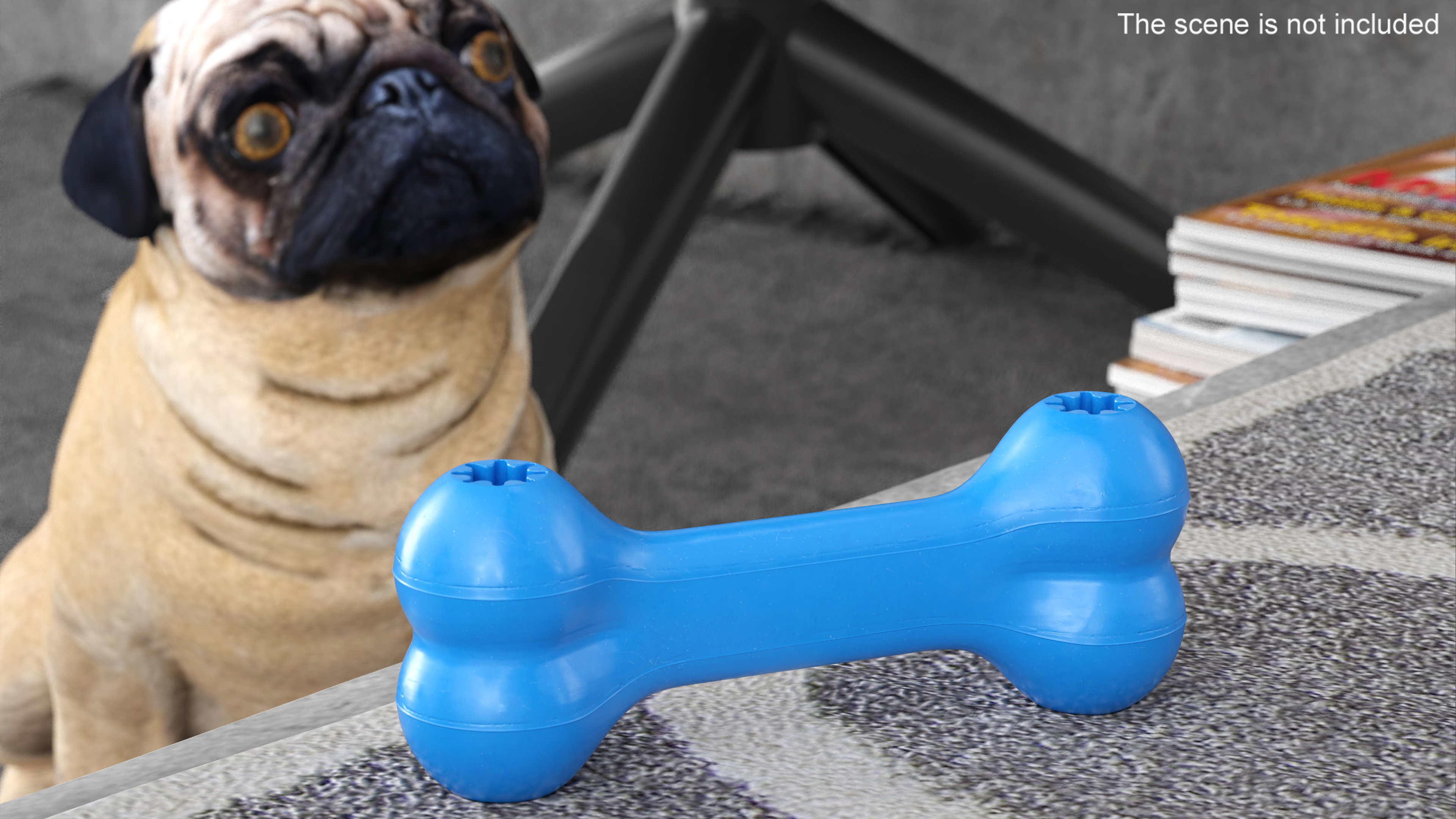 3D Small Rubber Chew Bone Toy