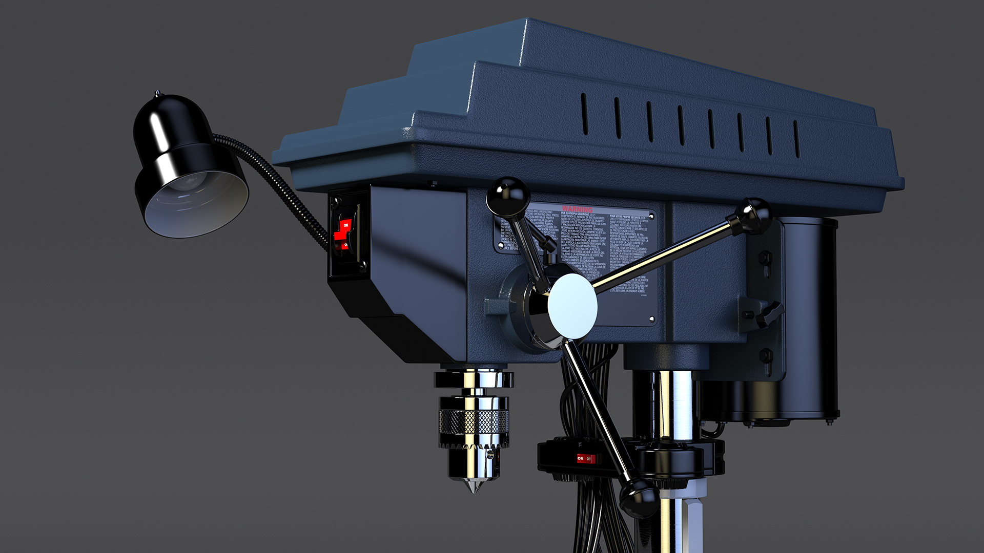 3D Bench Mount Drill Press model