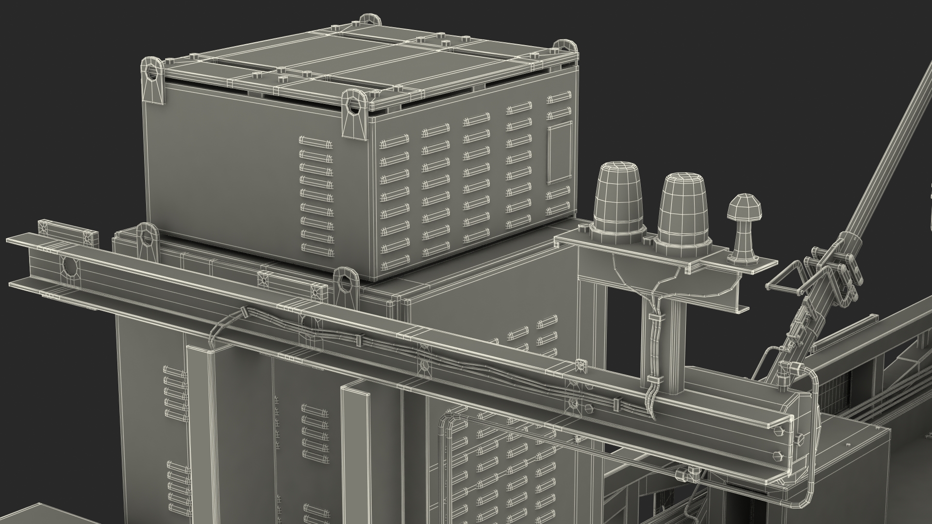 Iron Dome Mobile Air Defense System Rigged 3D