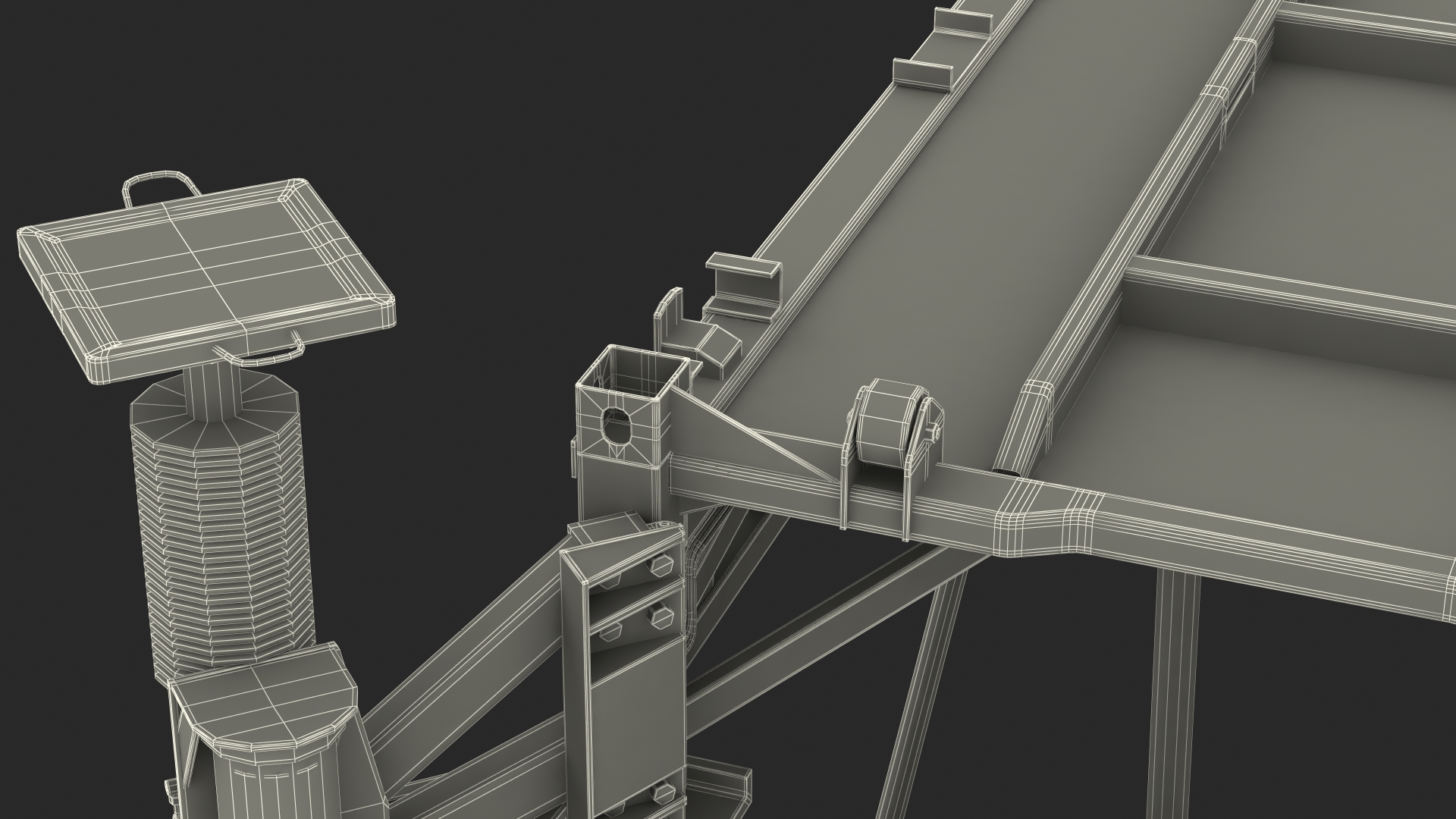 Iron Dome Mobile Air Defense System Rigged 3D