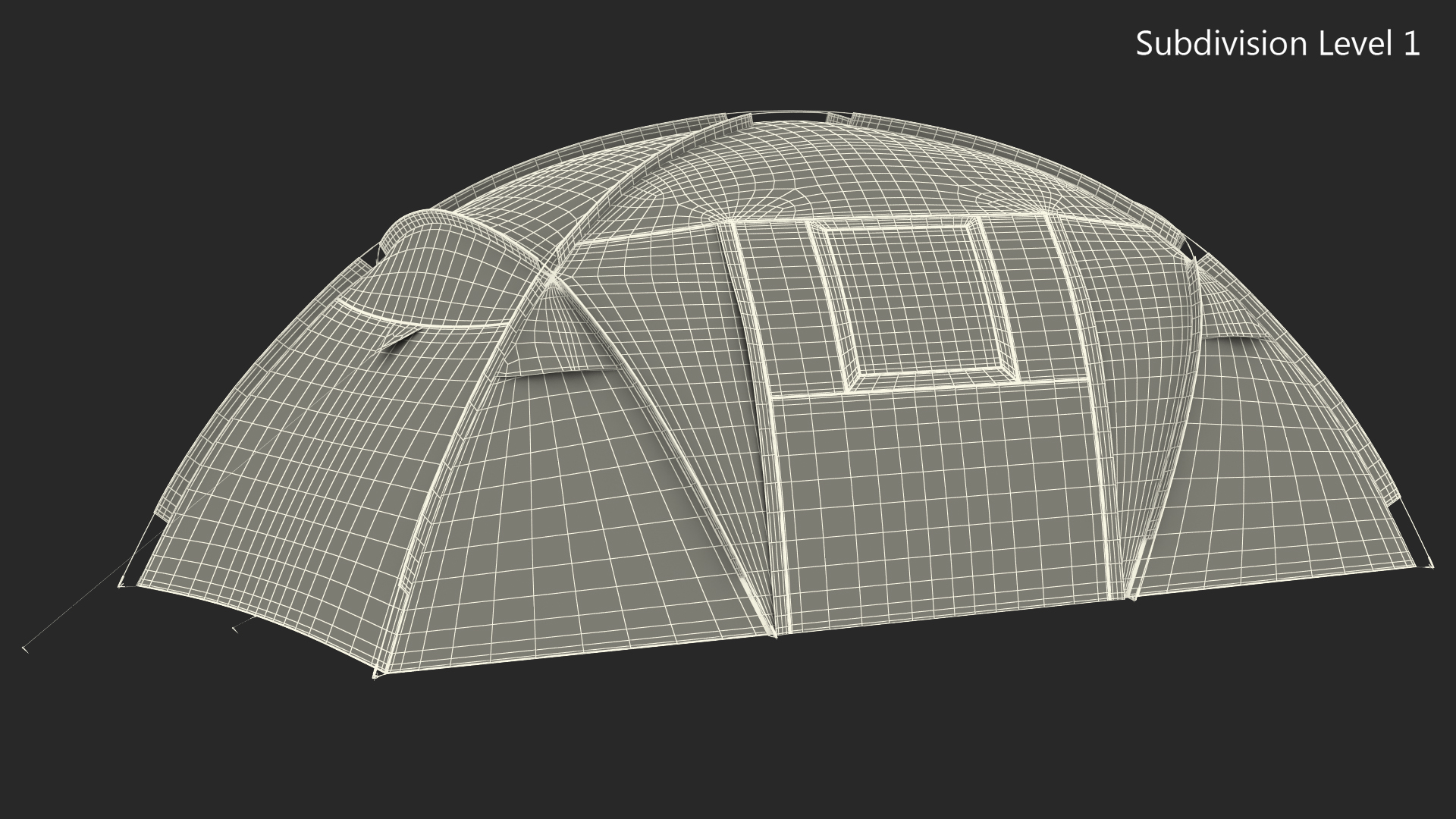 Outdoor Camping Tent Closed 3D