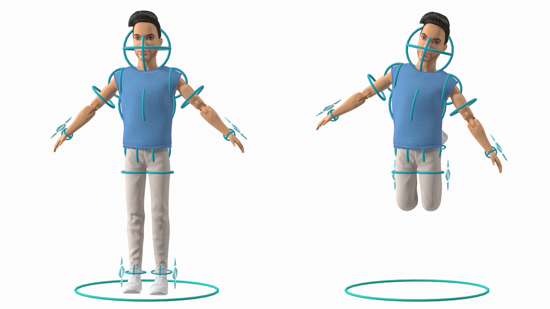 Ken Doll Dressed Rigged Fur 3D