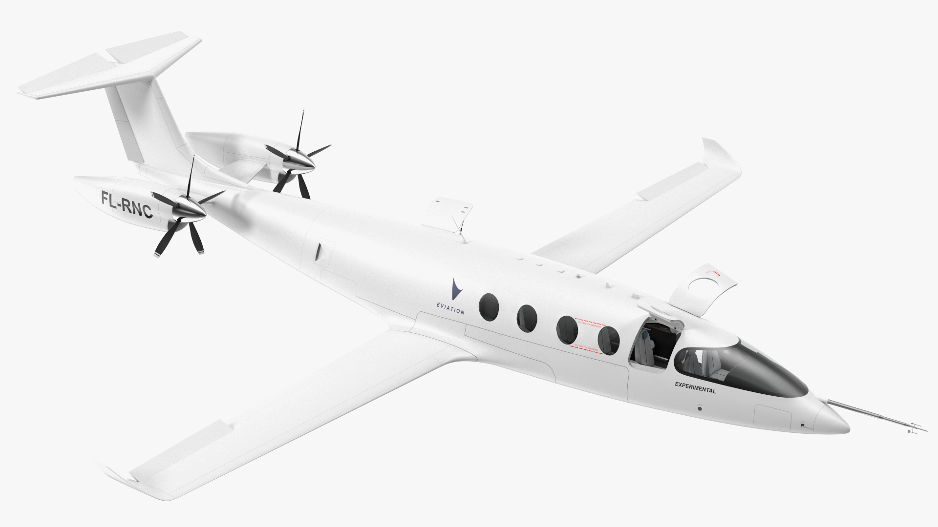 Eviation Alice Electric Aircraft Rigged 3D model