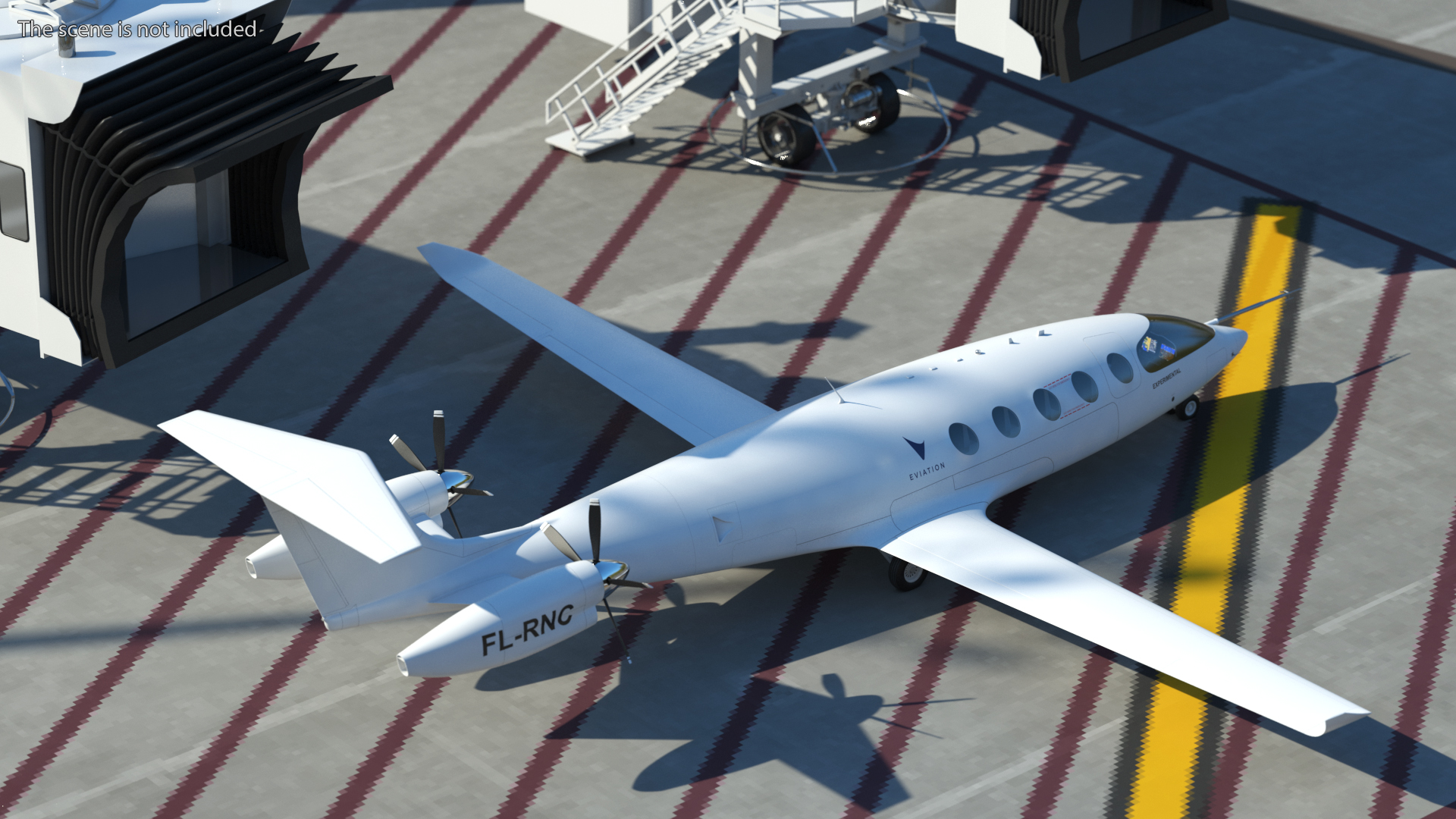 Eviation Alice Electric Aircraft Rigged 3D model