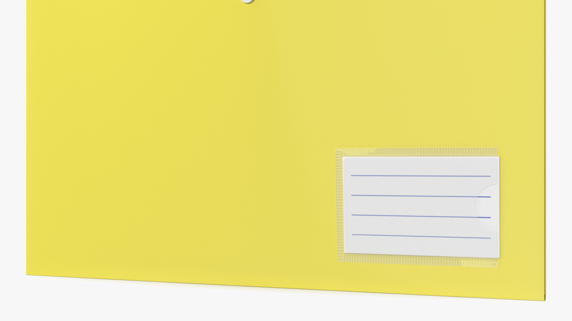 3D model Plastic Document Folder Open Yellow