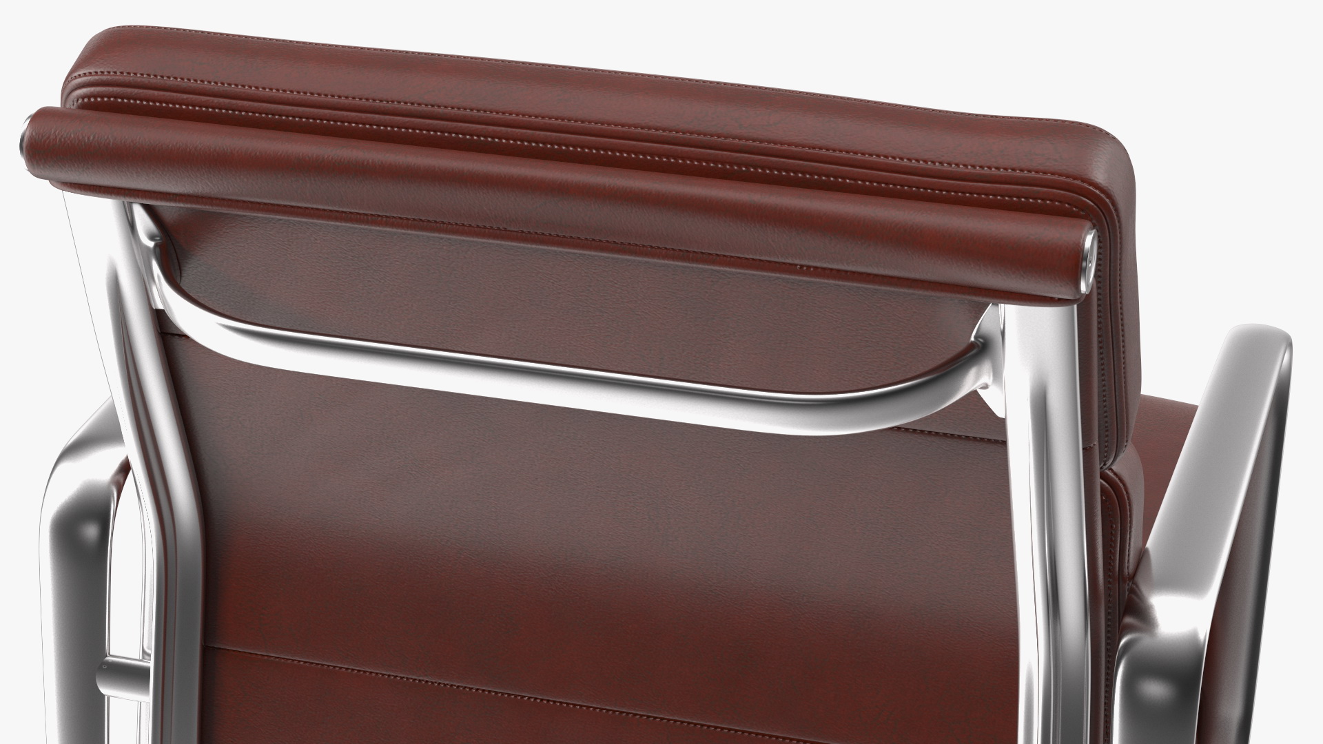 3D model Management Chair Brown Leather