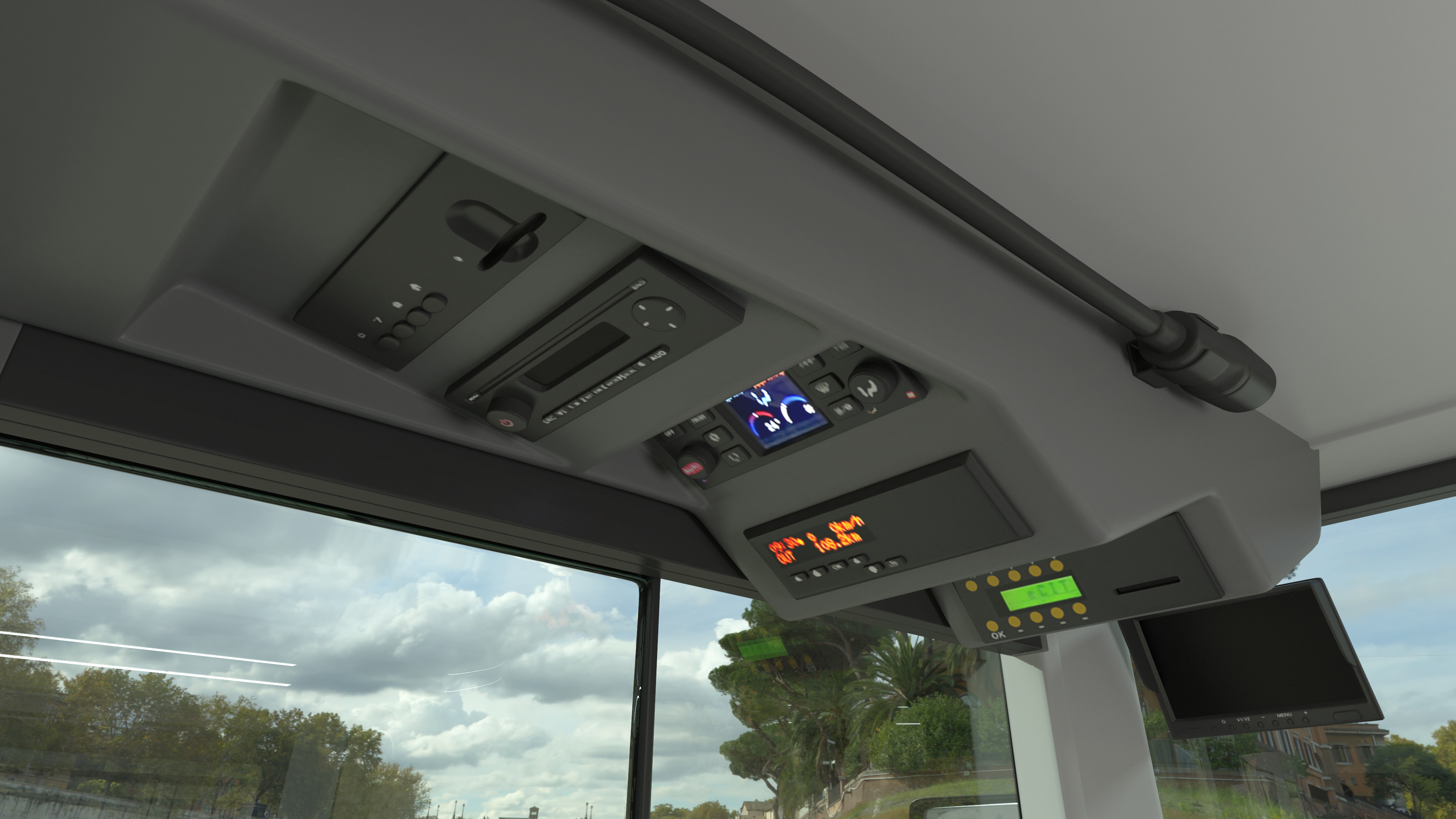 Open Air Double Decker Tour Hop Bus Rigged 3D