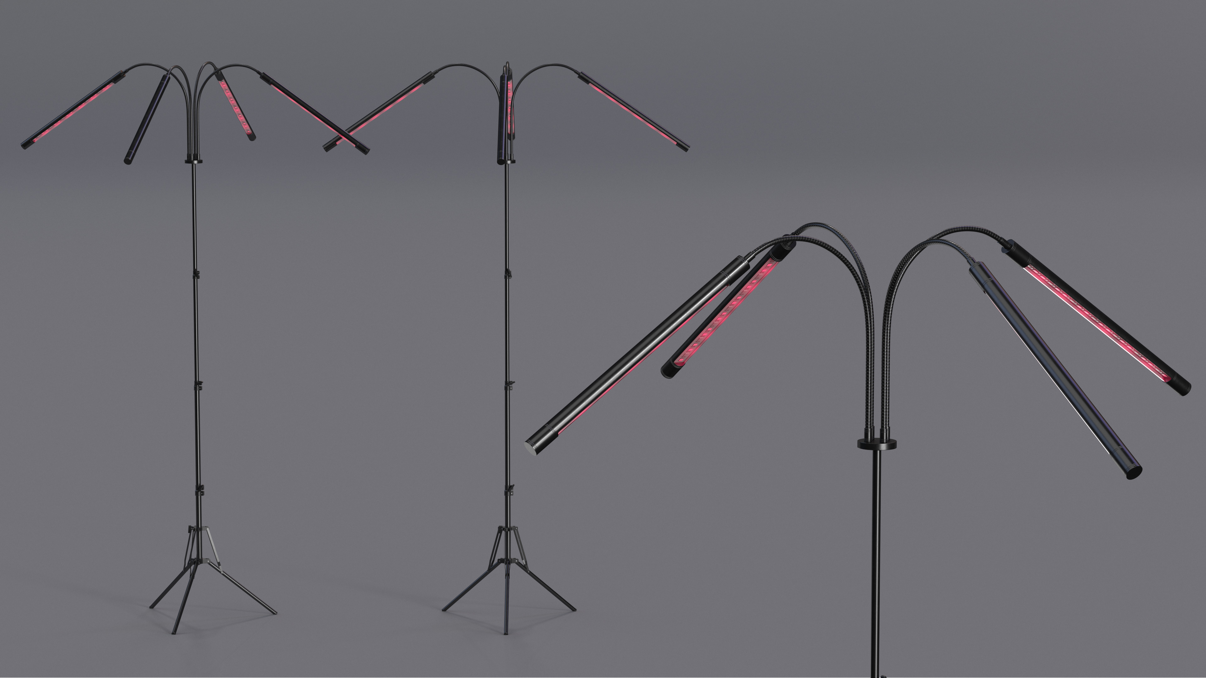 3D Grow Lamp with Stand Frenan Red Lights model