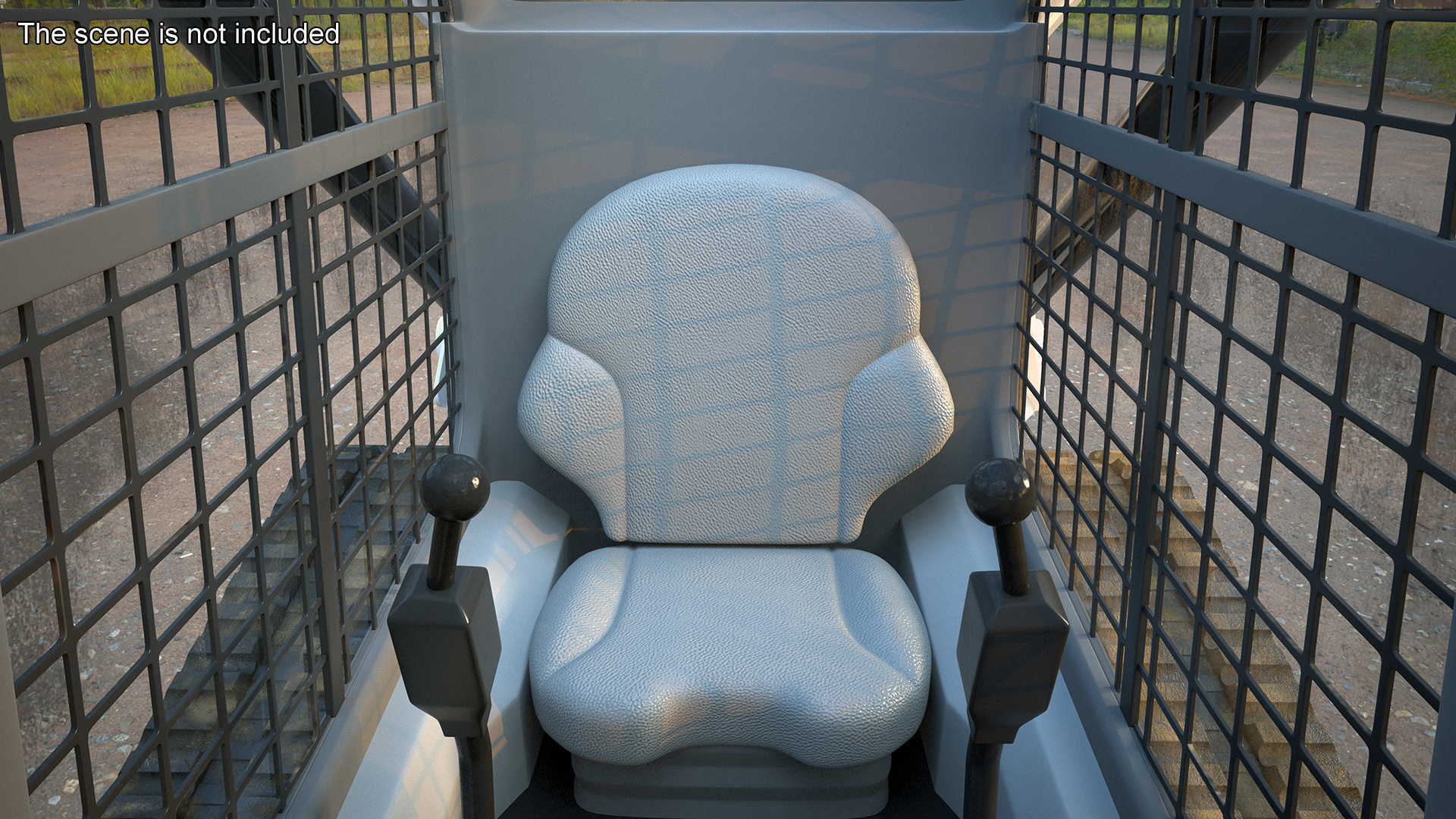 3D Compact Tracked Loader with Auger model
