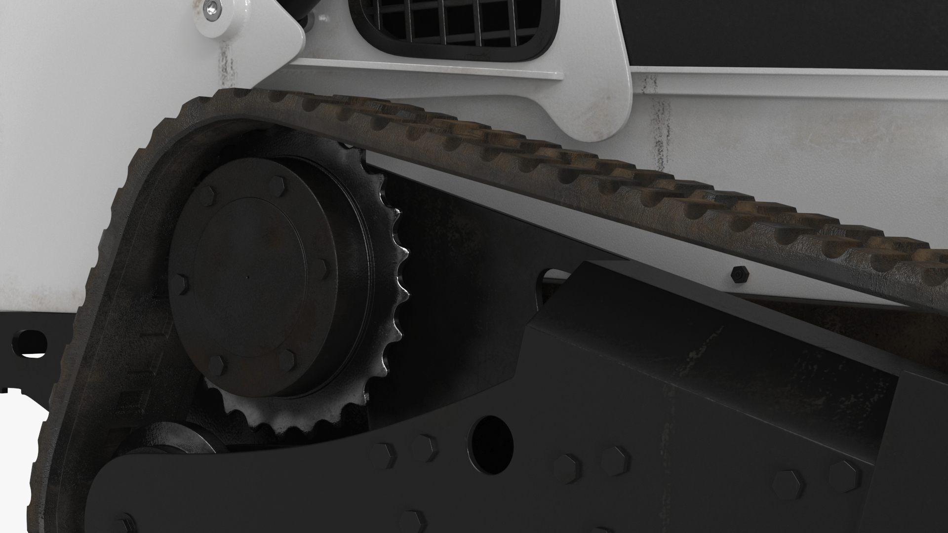 3D Compact Tracked Loader with Auger model