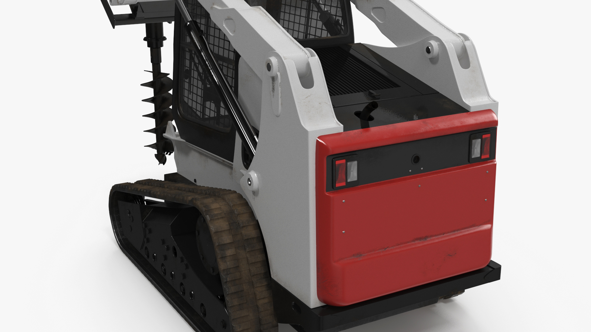 3D Compact Tracked Loader with Auger model