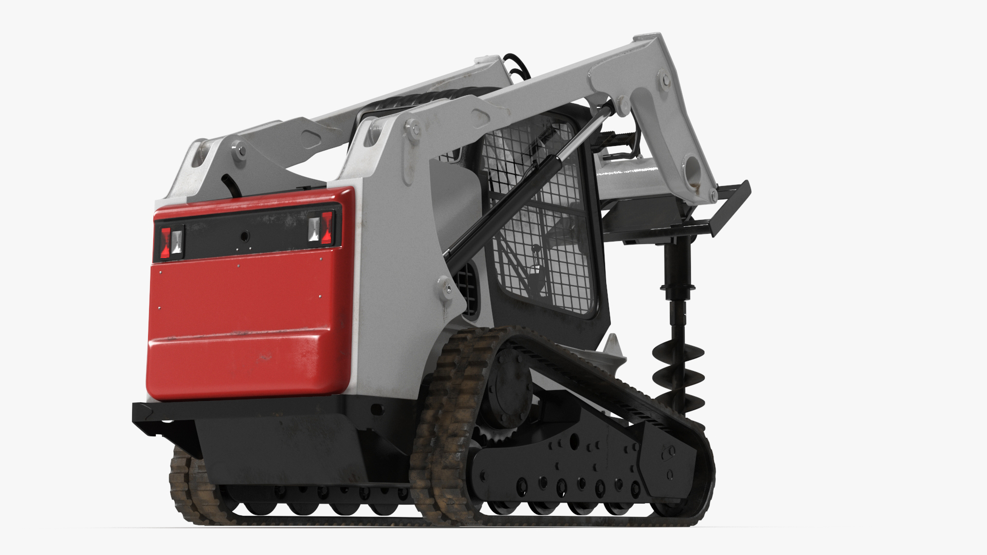 3D Compact Tracked Loader with Auger model