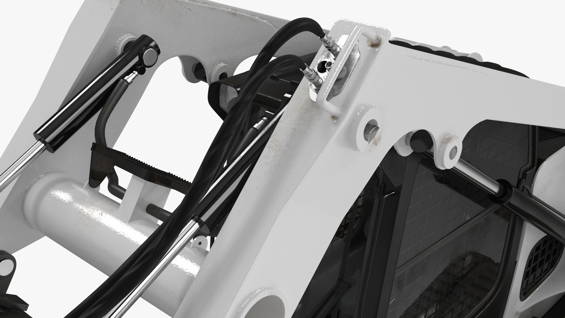 3D Compact Tracked Loader with Auger model
