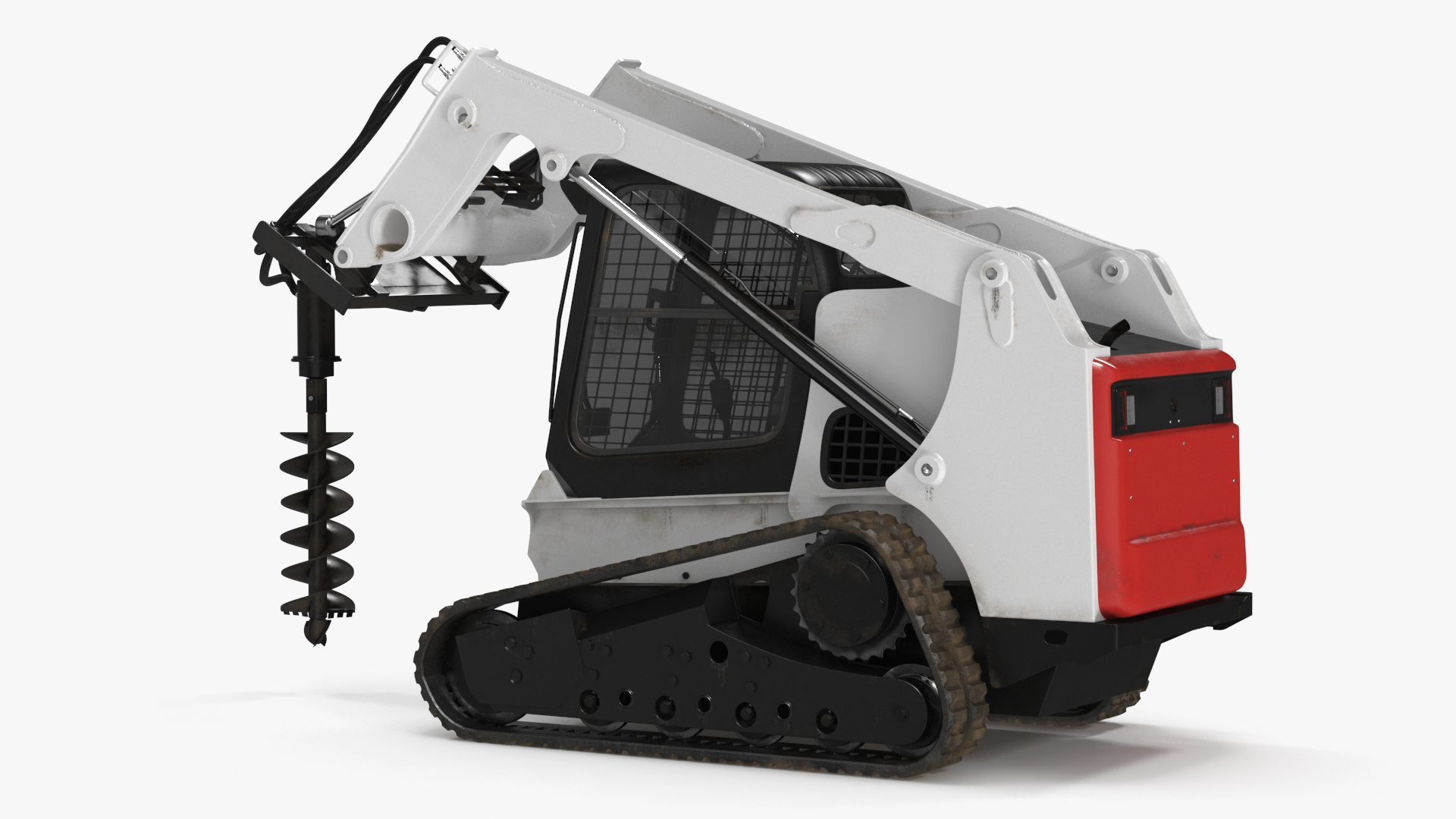 3D Compact Tracked Loader with Auger model