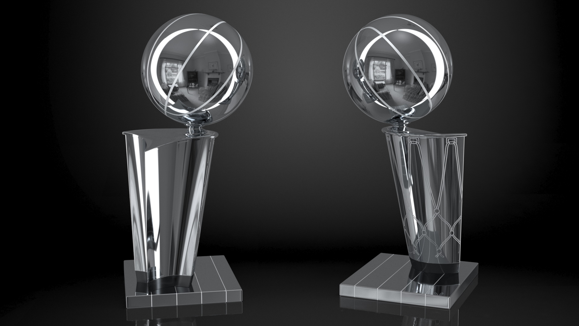 Basketball Trophy 3D