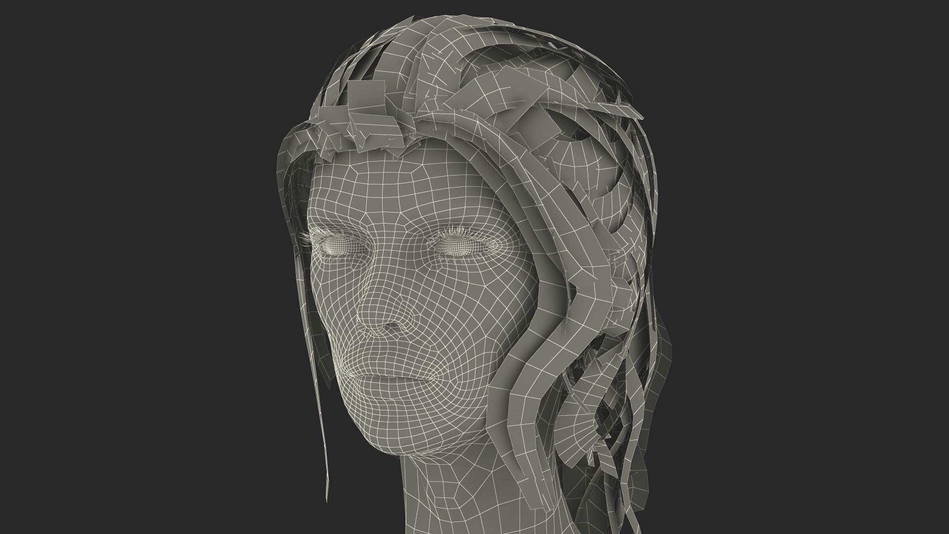 3D Woman Anorexic Rigged