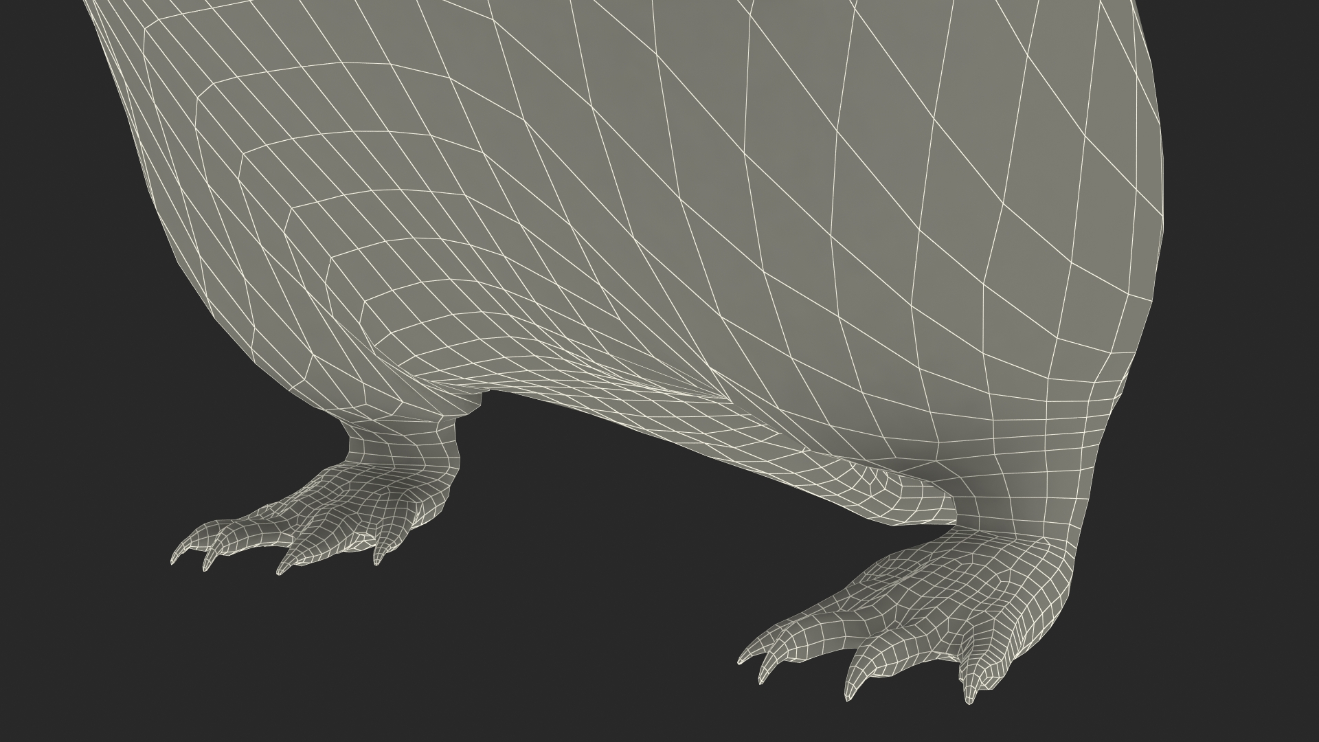 3D Burrowing Mole Fur model