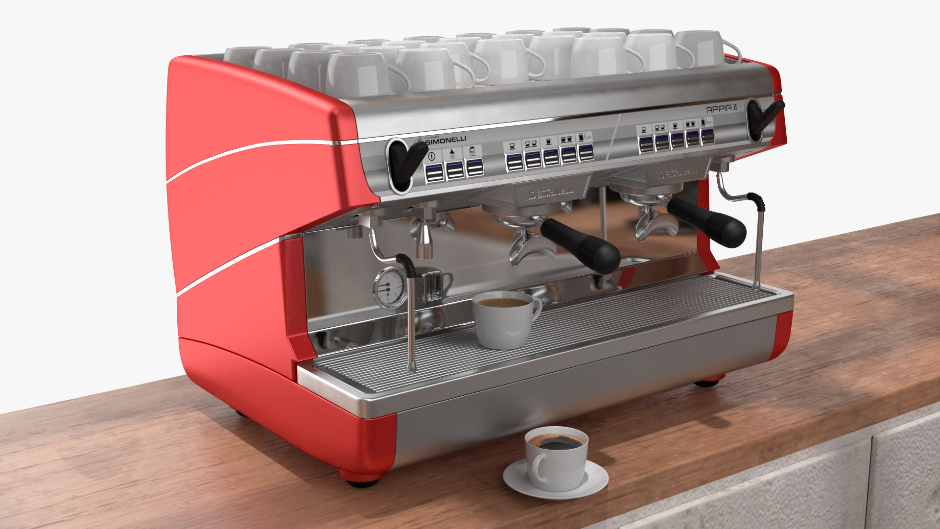 3D Coffee Shop with Equipment