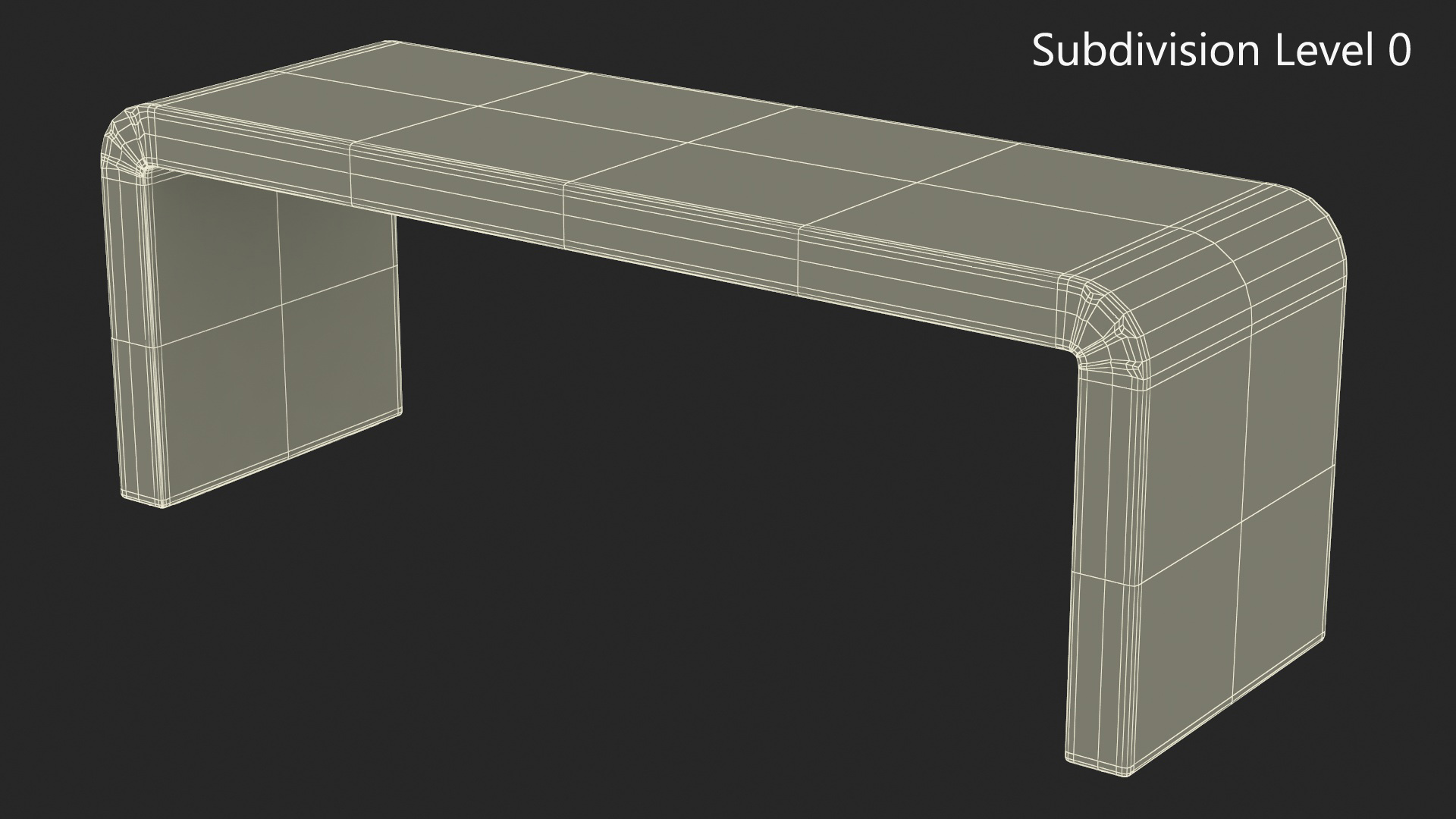 3D model Minimalist Upholstered Coffee Table